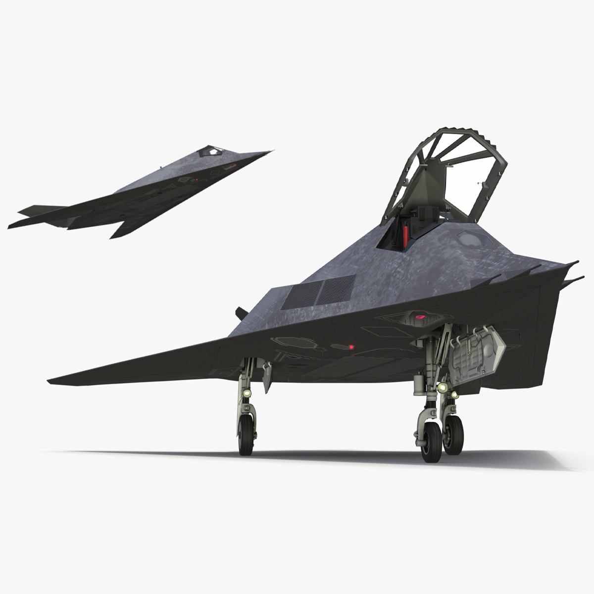 3D Combat Stealth Fighter Jet Rigged model