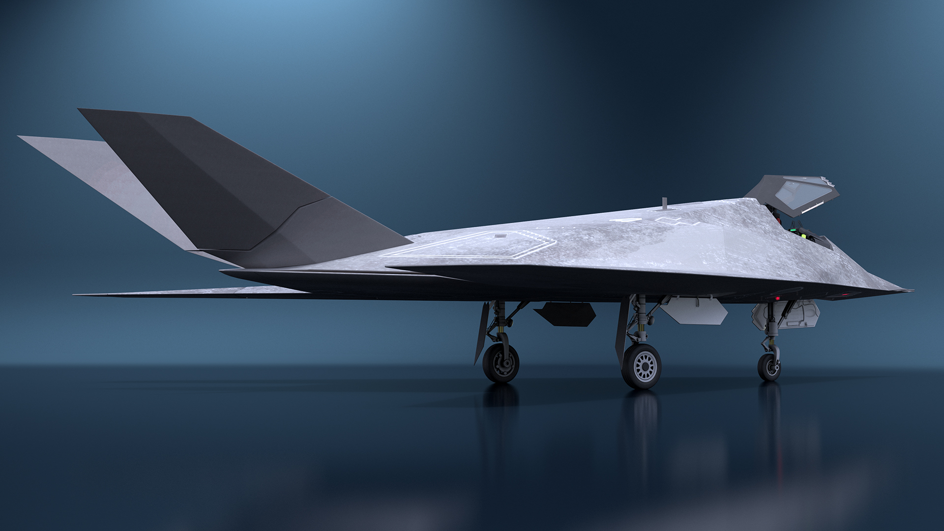 3D Combat Stealth Fighter Jet Rigged model