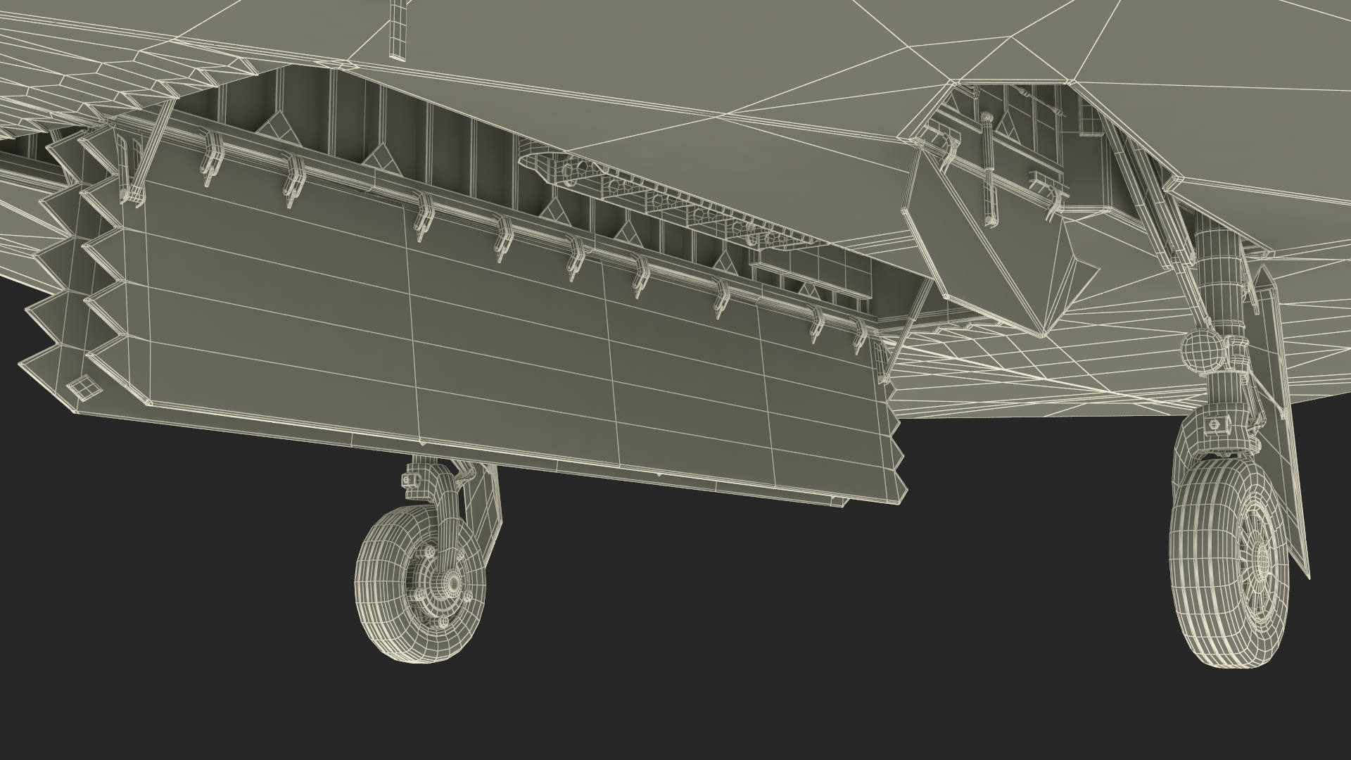 3D Combat Stealth Fighter Jet Rigged model