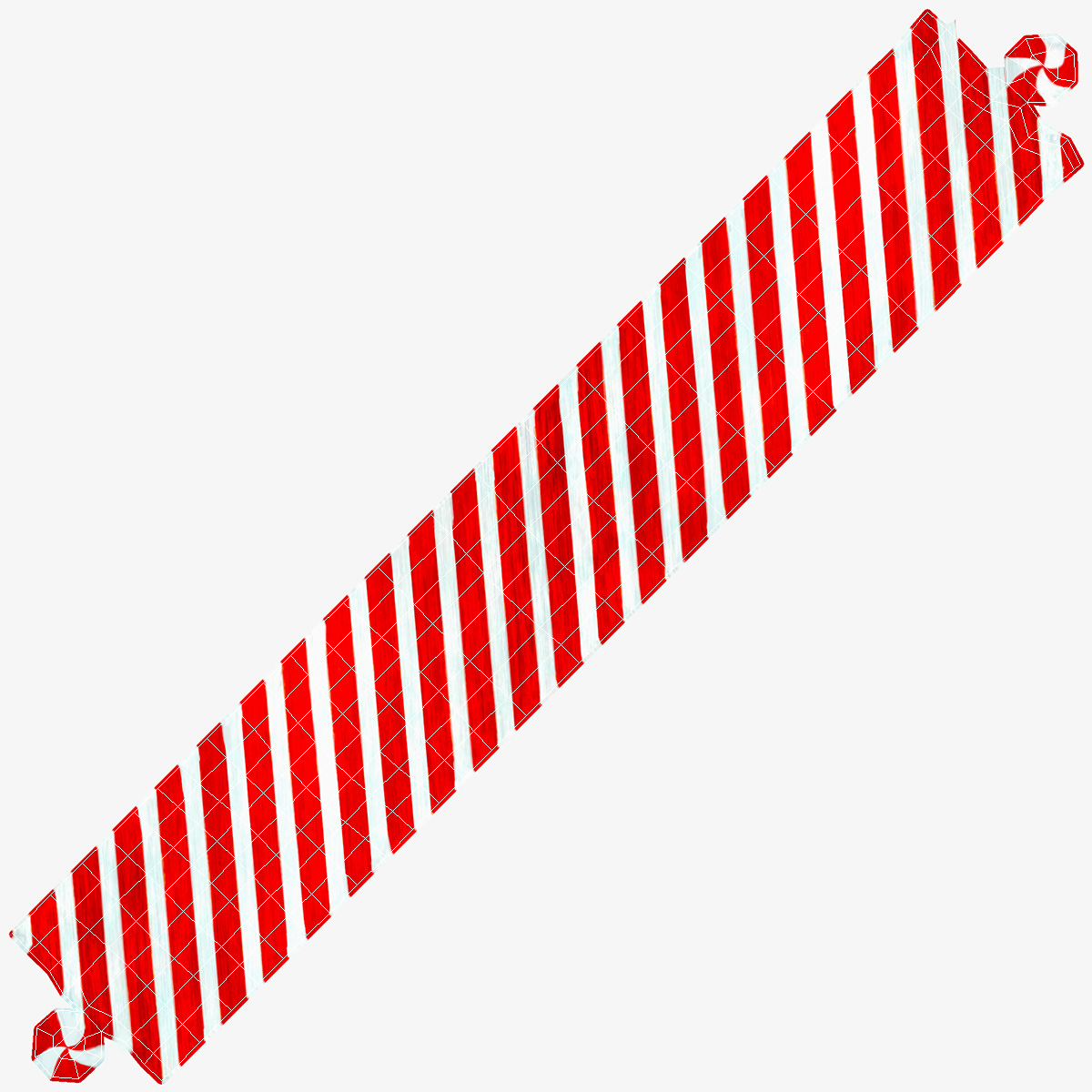 Christmas Cane Lollipop Red 3D