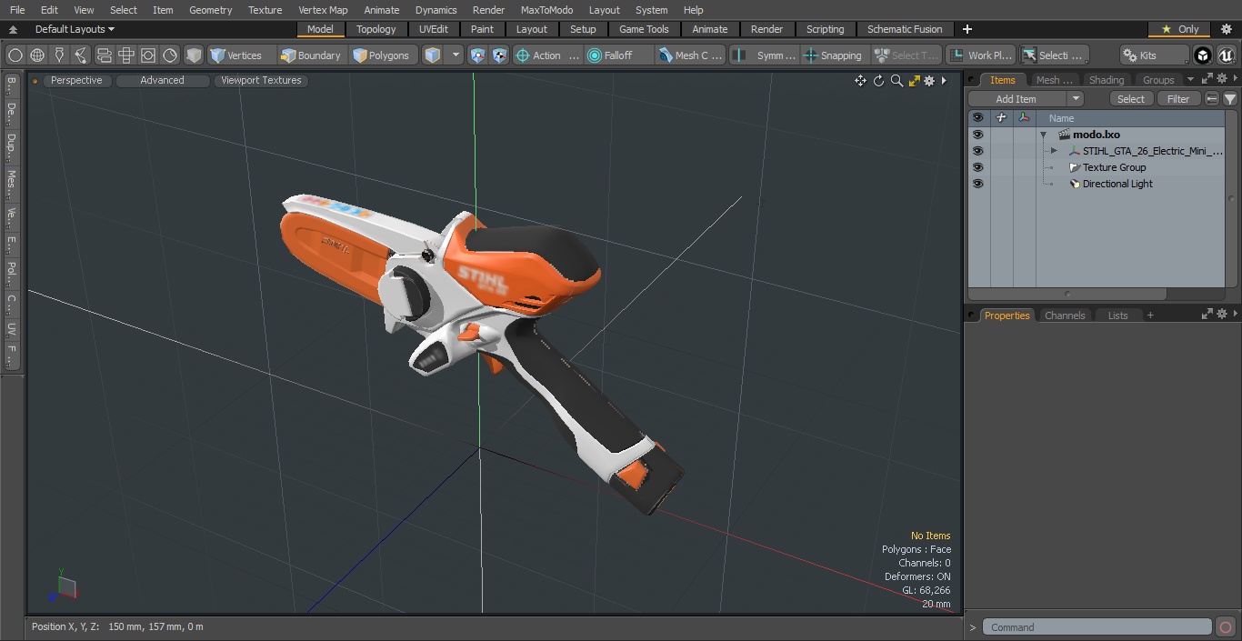 STIHL GTA 26 Electric Mini Chainsaw Garden Pruner 3D model