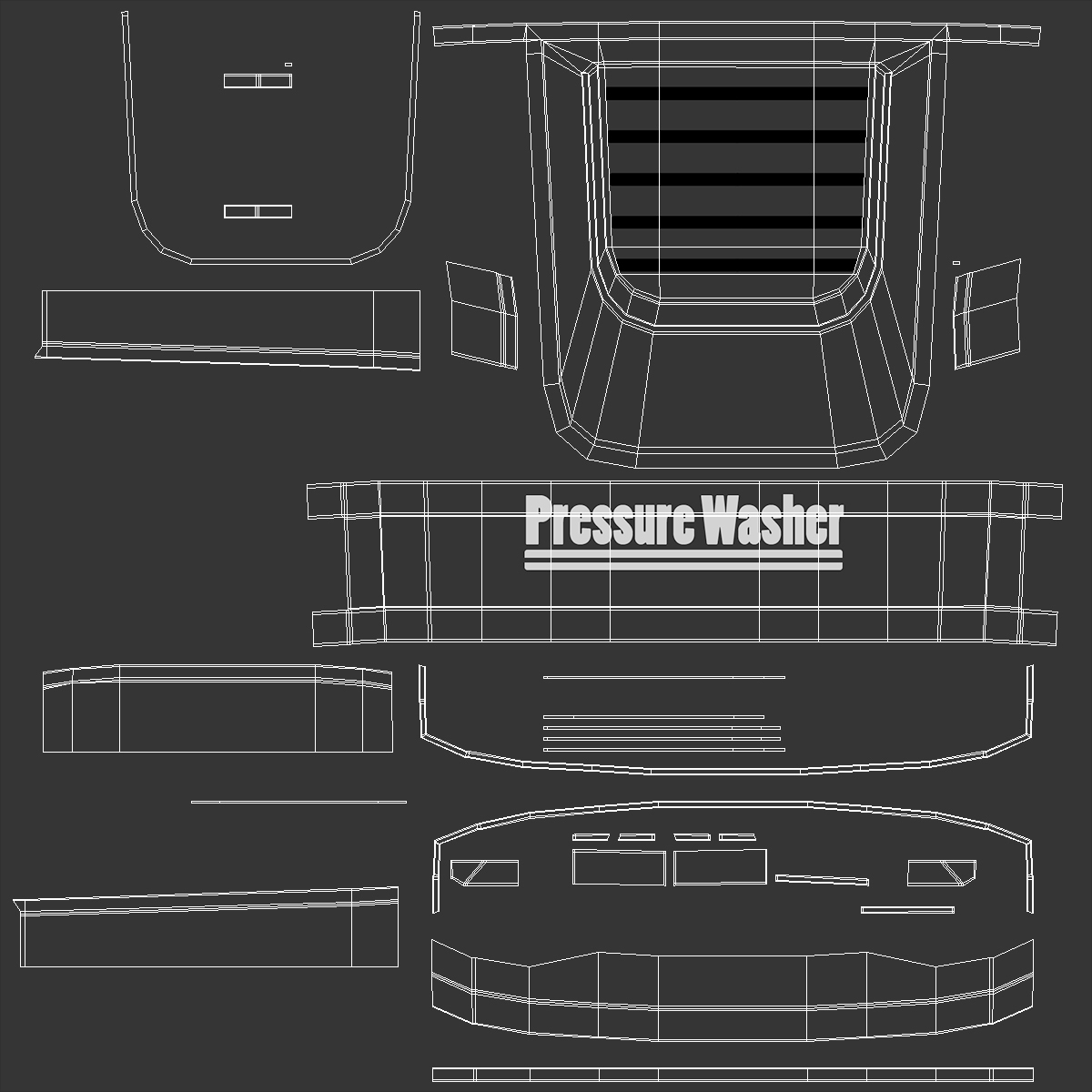 High Pressure Electric Washer Generic 3D