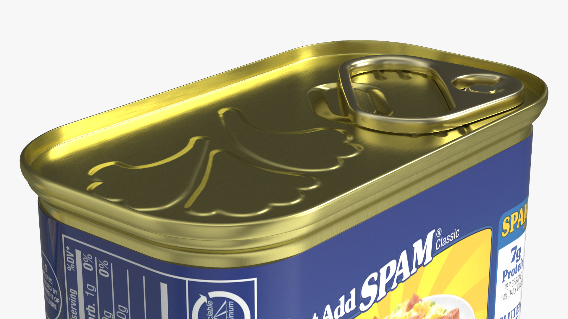 3D Spam Canned Food Closed model