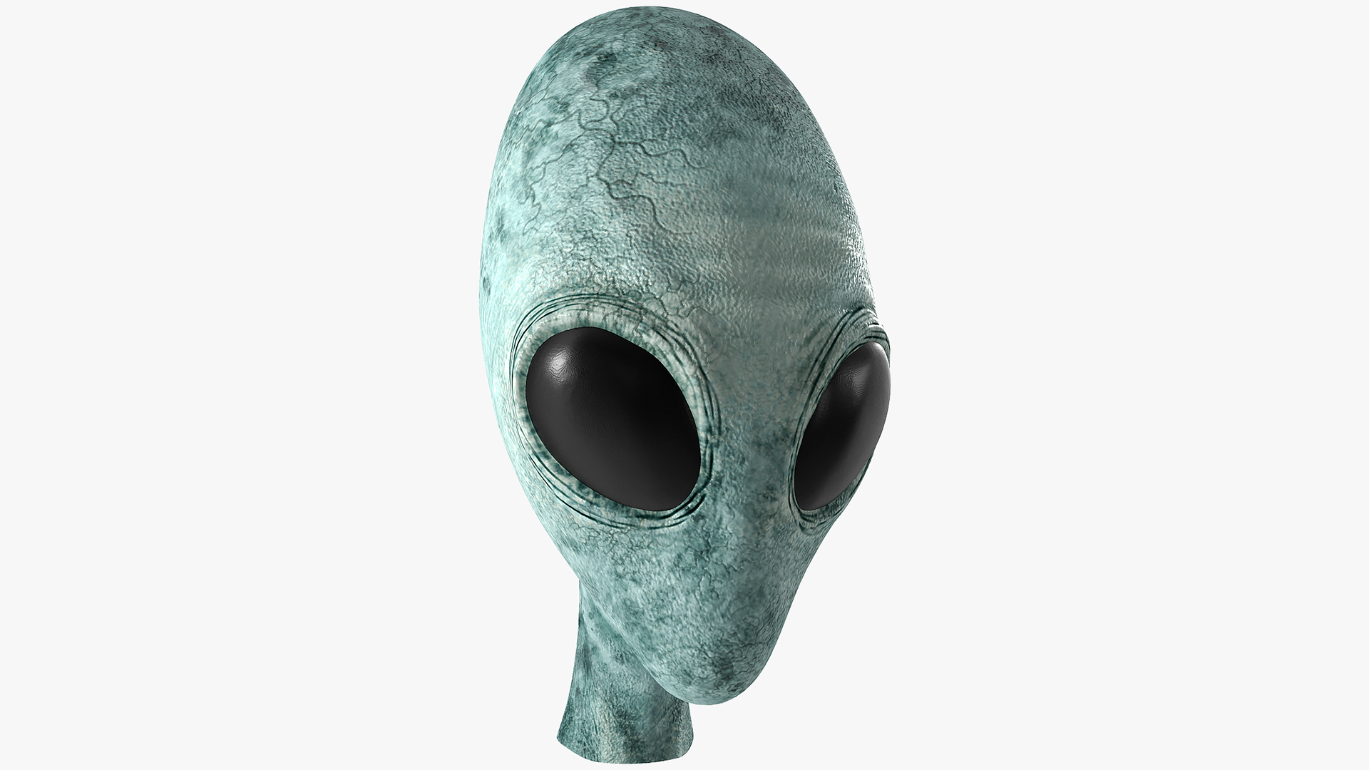Extraterrestrial Alien Head 3D