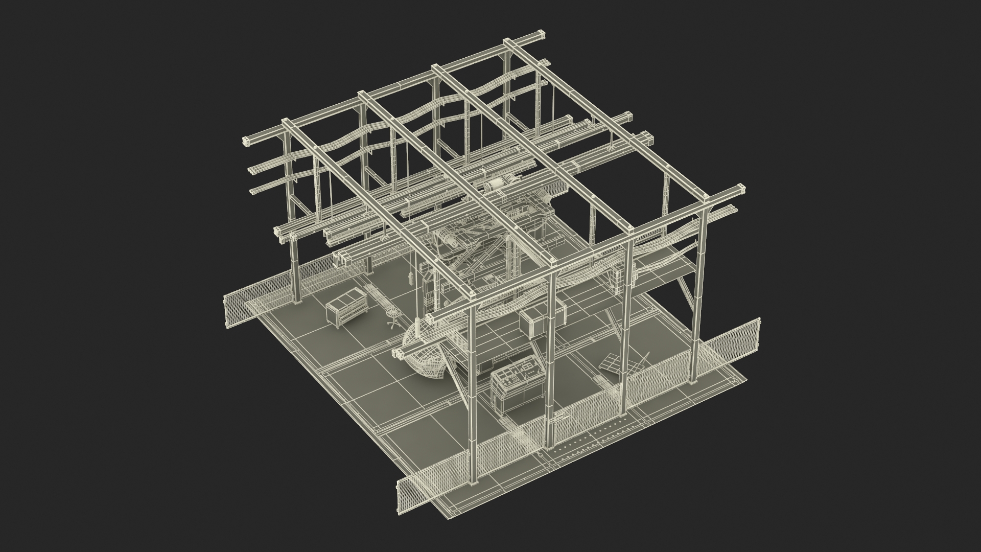 Xiaomi Car Assembly Line 3D model