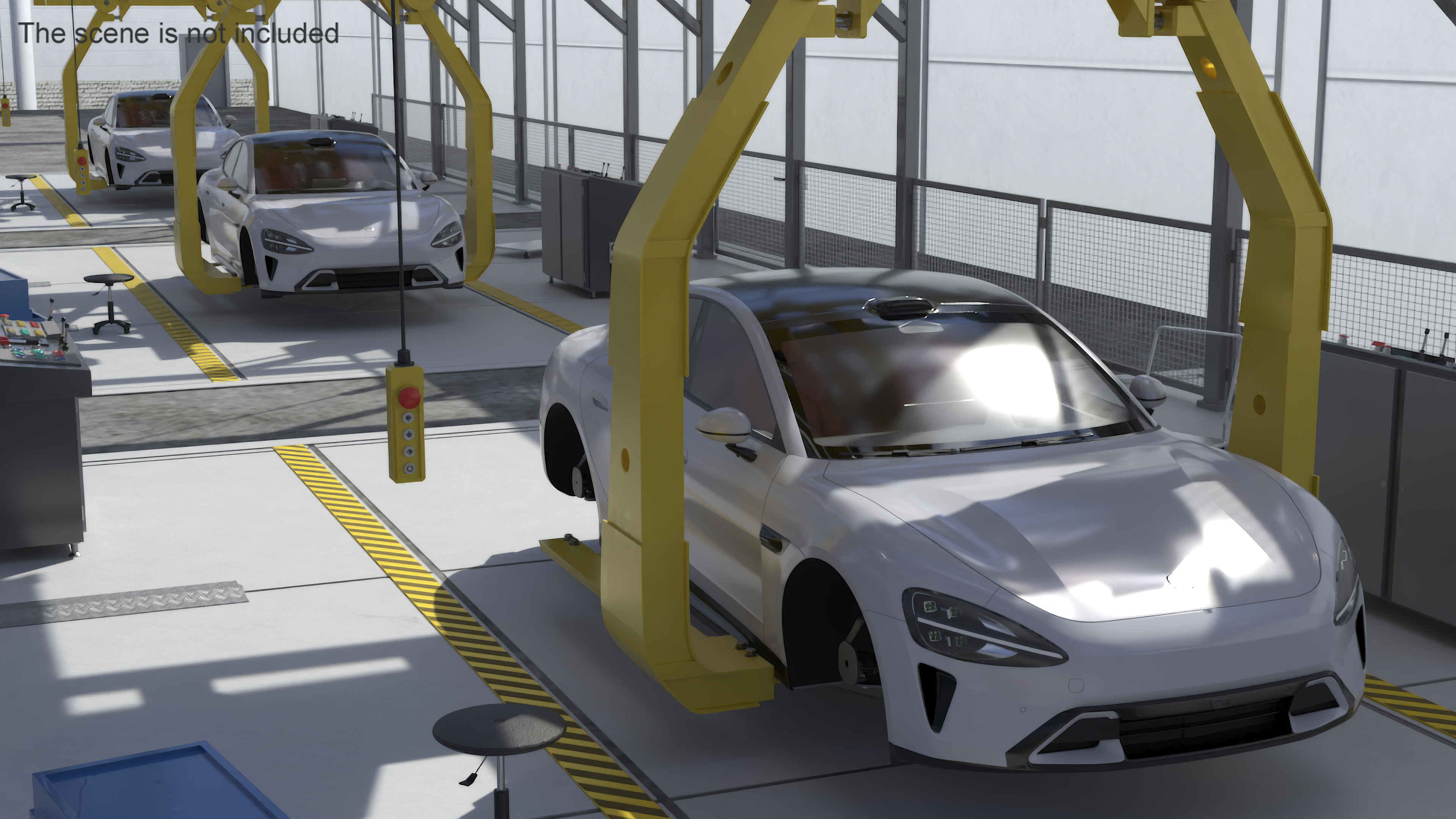 Xiaomi Car Assembly Line 3D model