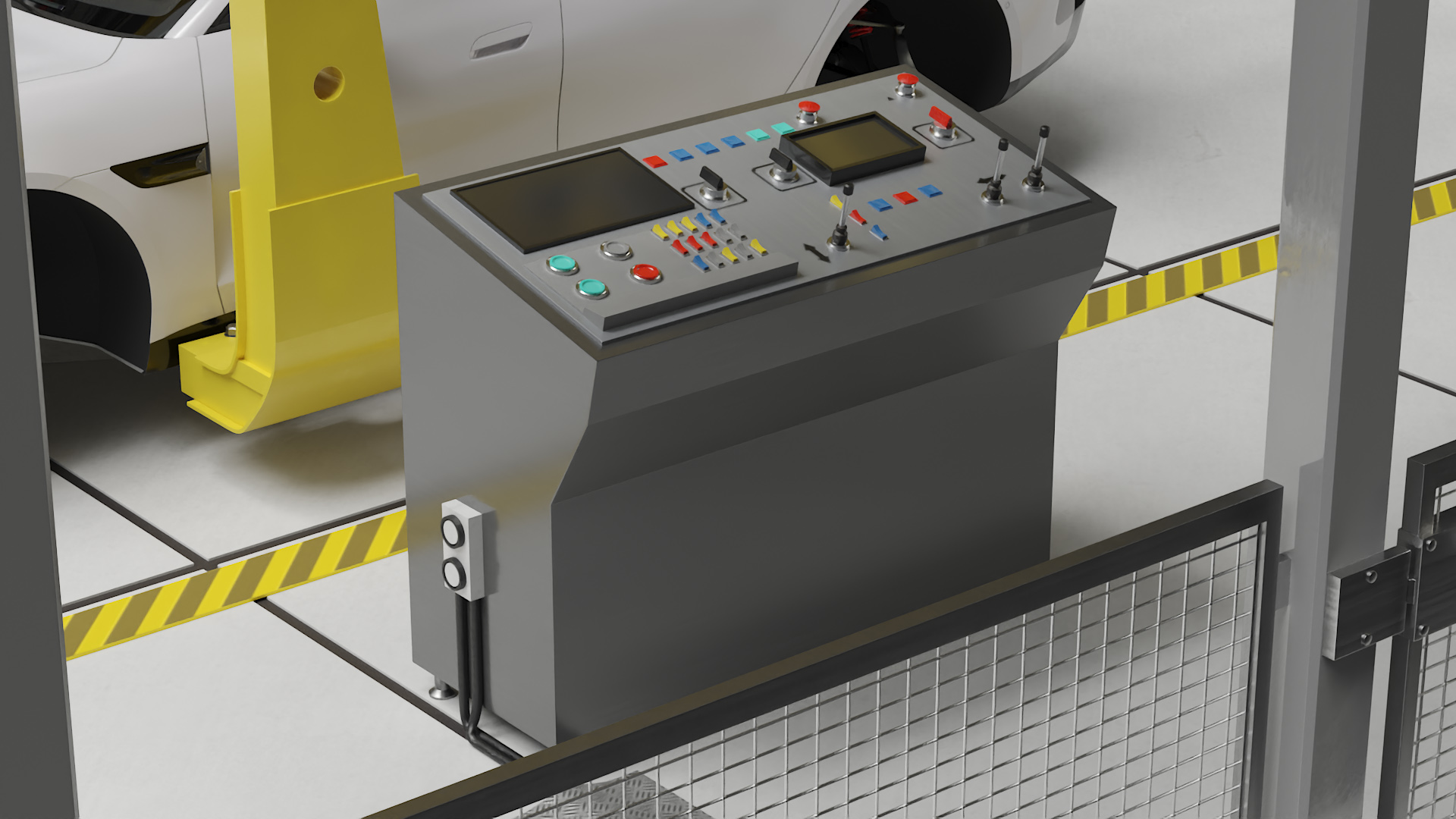 Xiaomi Car Assembly Line 3D model