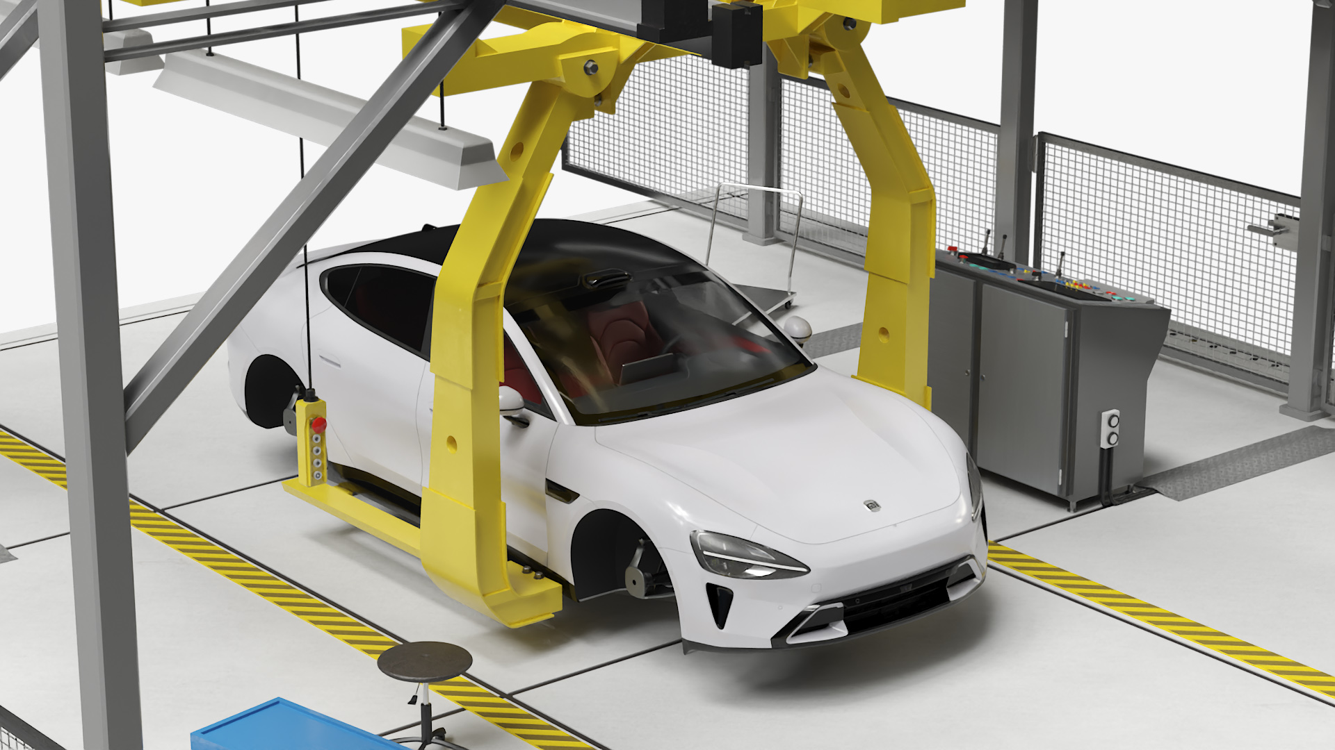 Xiaomi Car Assembly Line 3D model