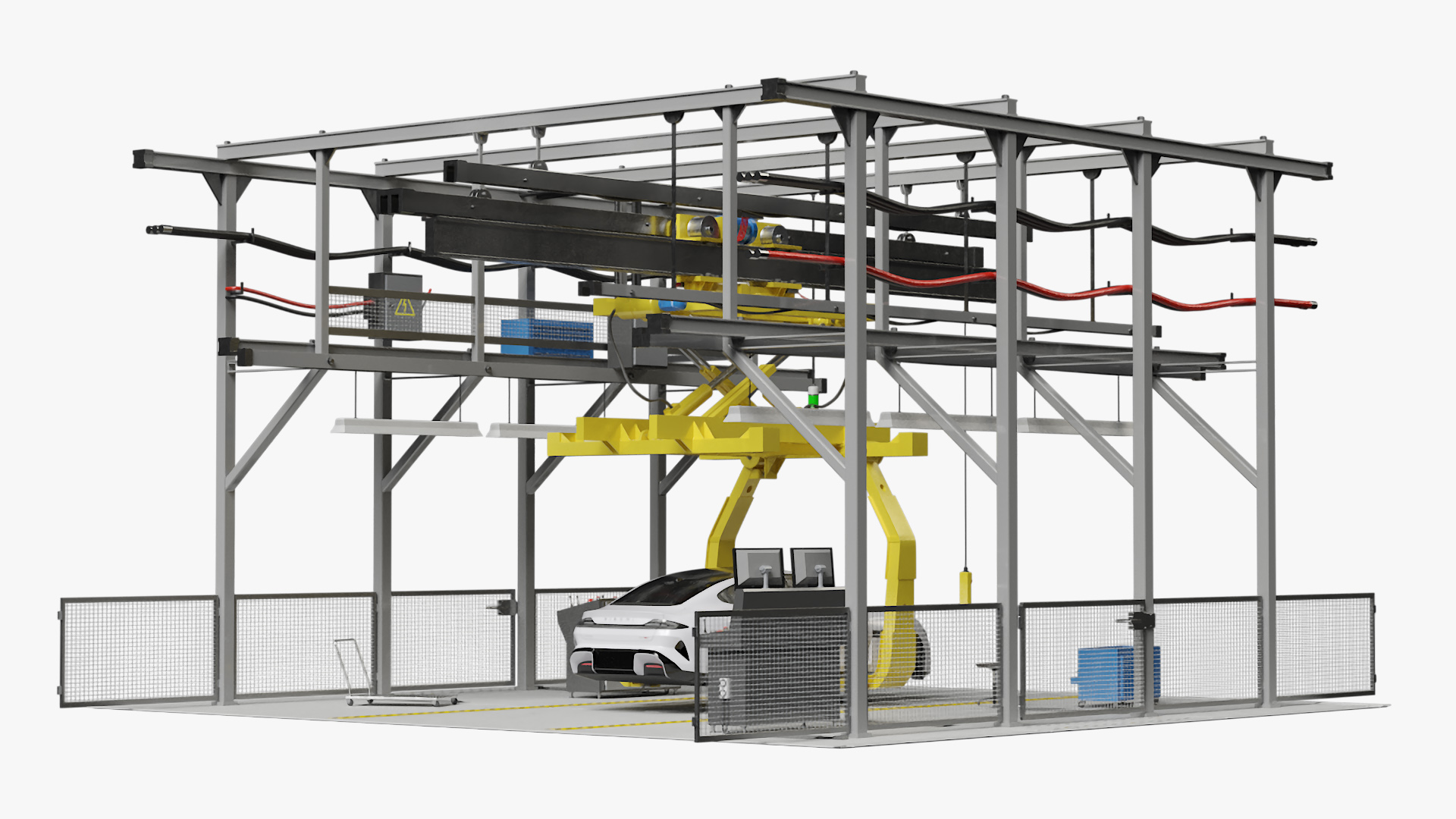 Xiaomi Car Assembly Line 3D model