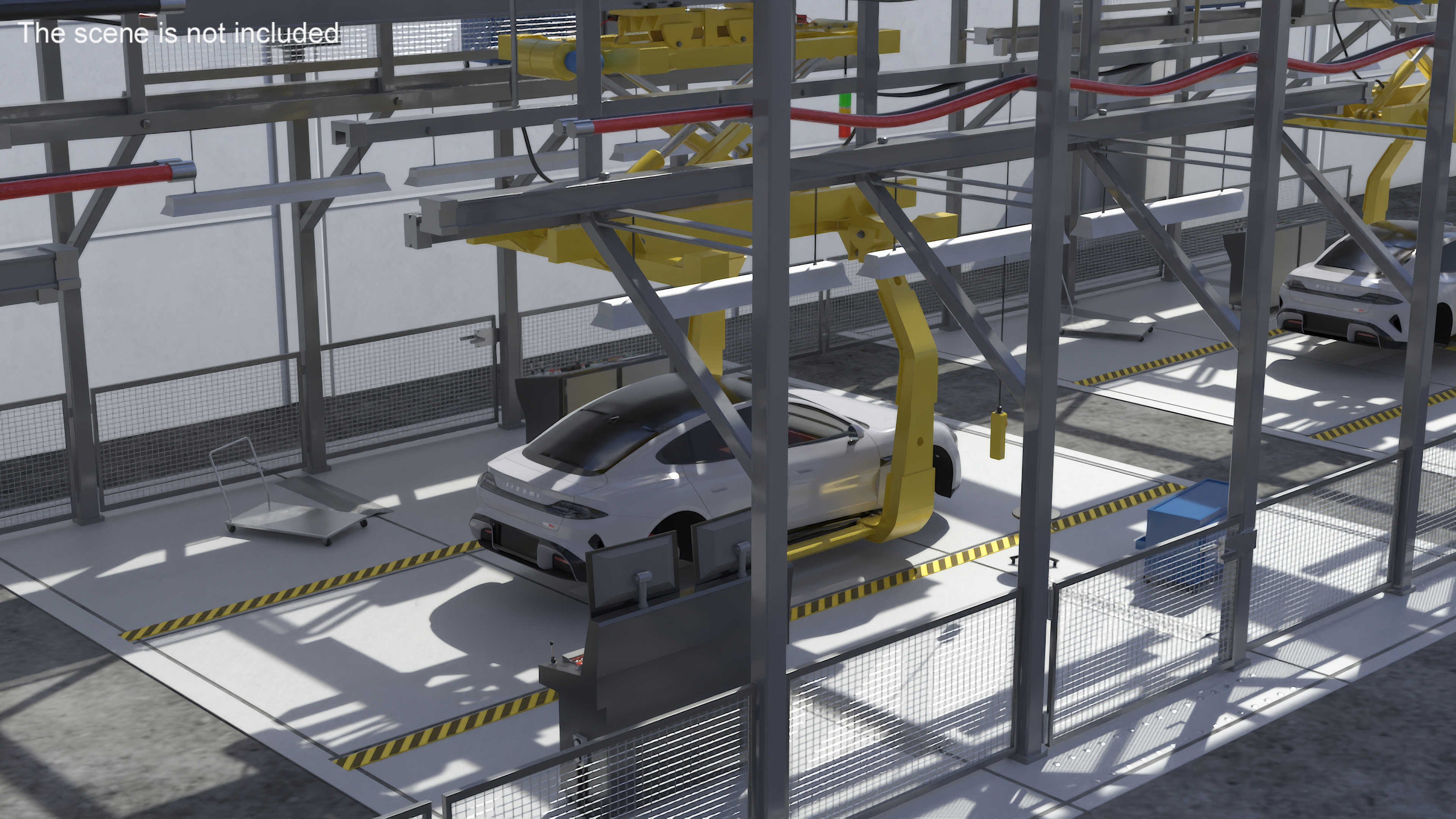 Xiaomi Car Assembly Line 3D model
