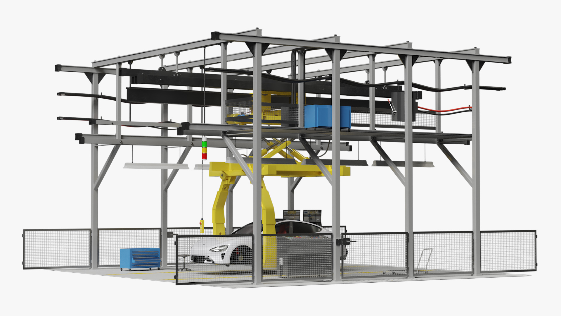 Xiaomi Car Assembly Line 3D model