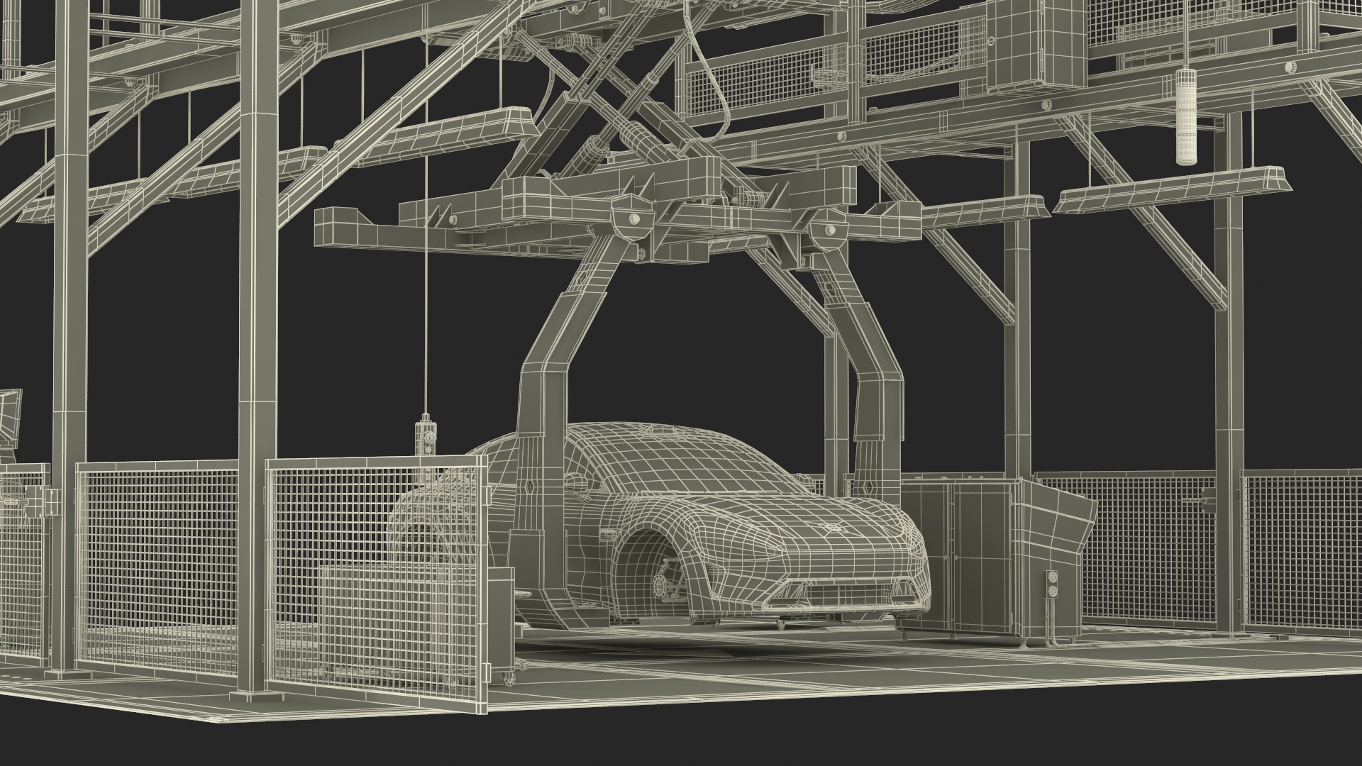 Xiaomi Car Assembly Line 3D model