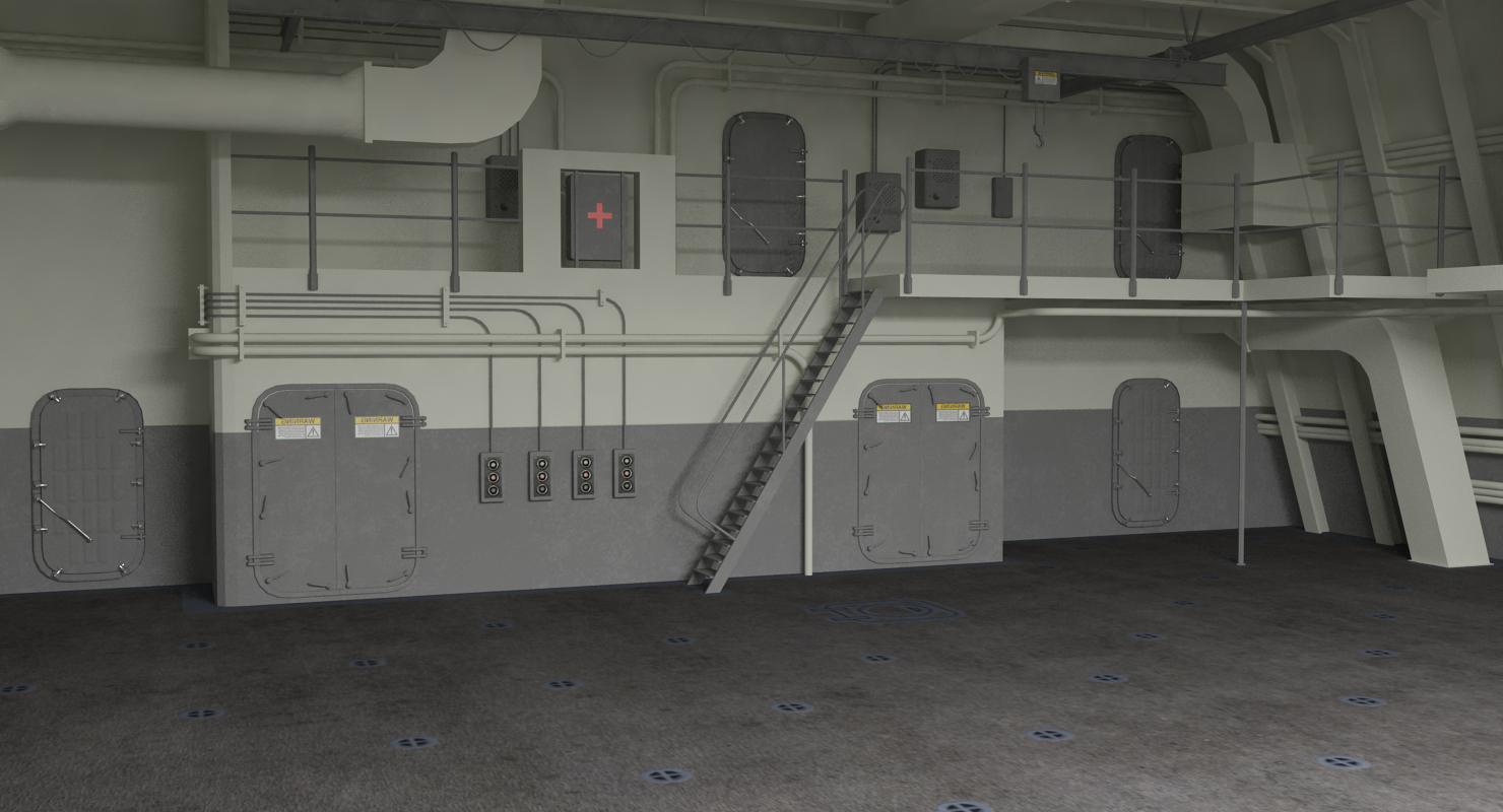 USS Freedom LCS 1 Rigged 3D model