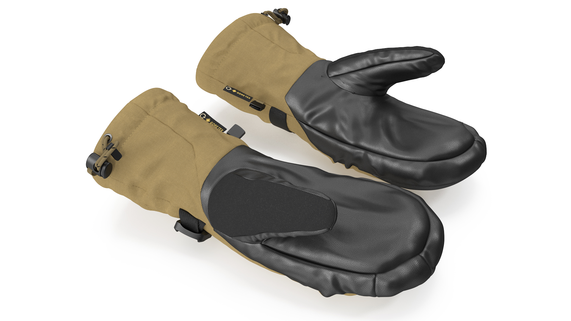 3D The North Face Mens Montana Etip GTX Mitten Gloves Beige