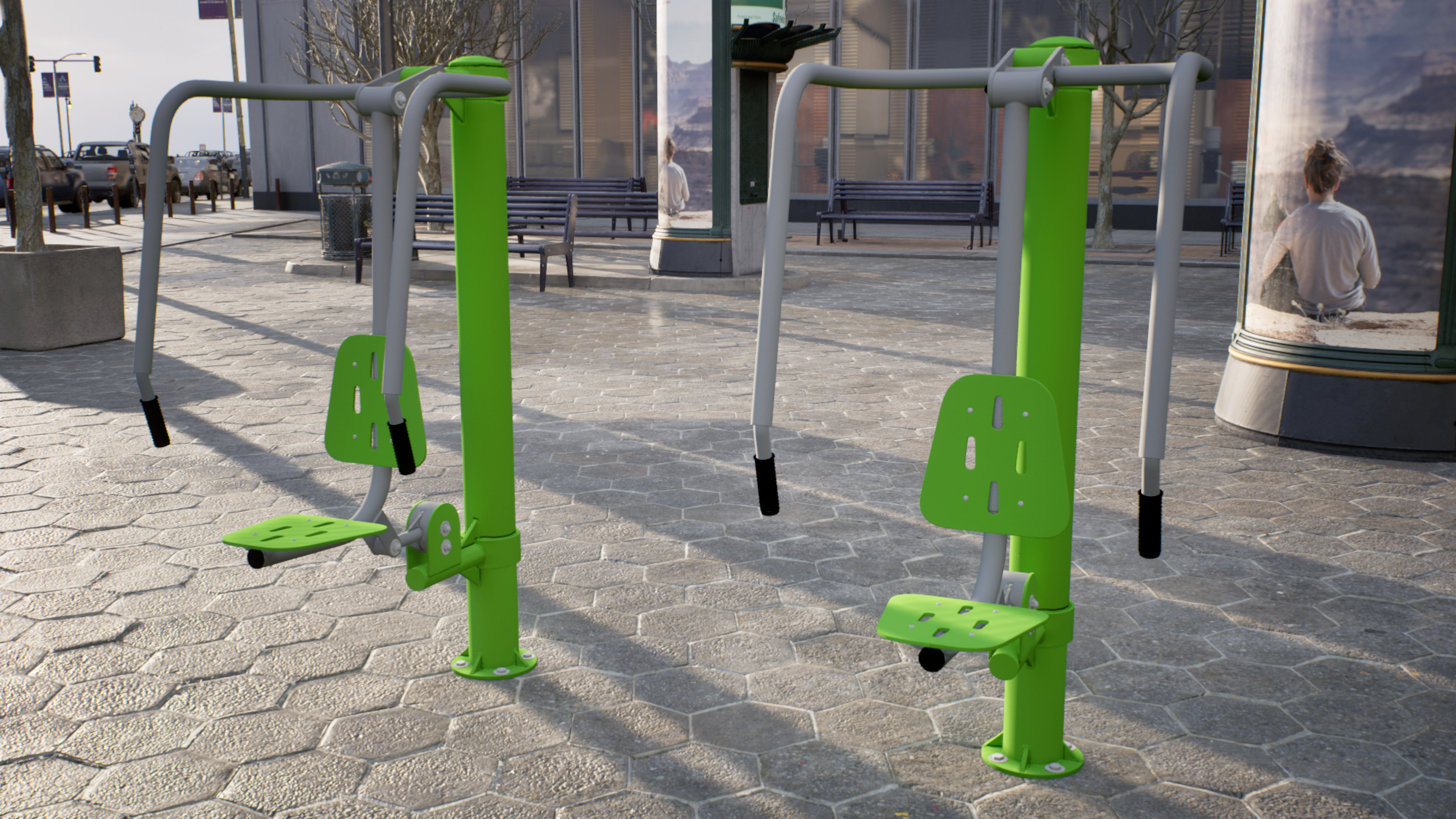 Push Chair Outdoor Fitness Equipment, view 12