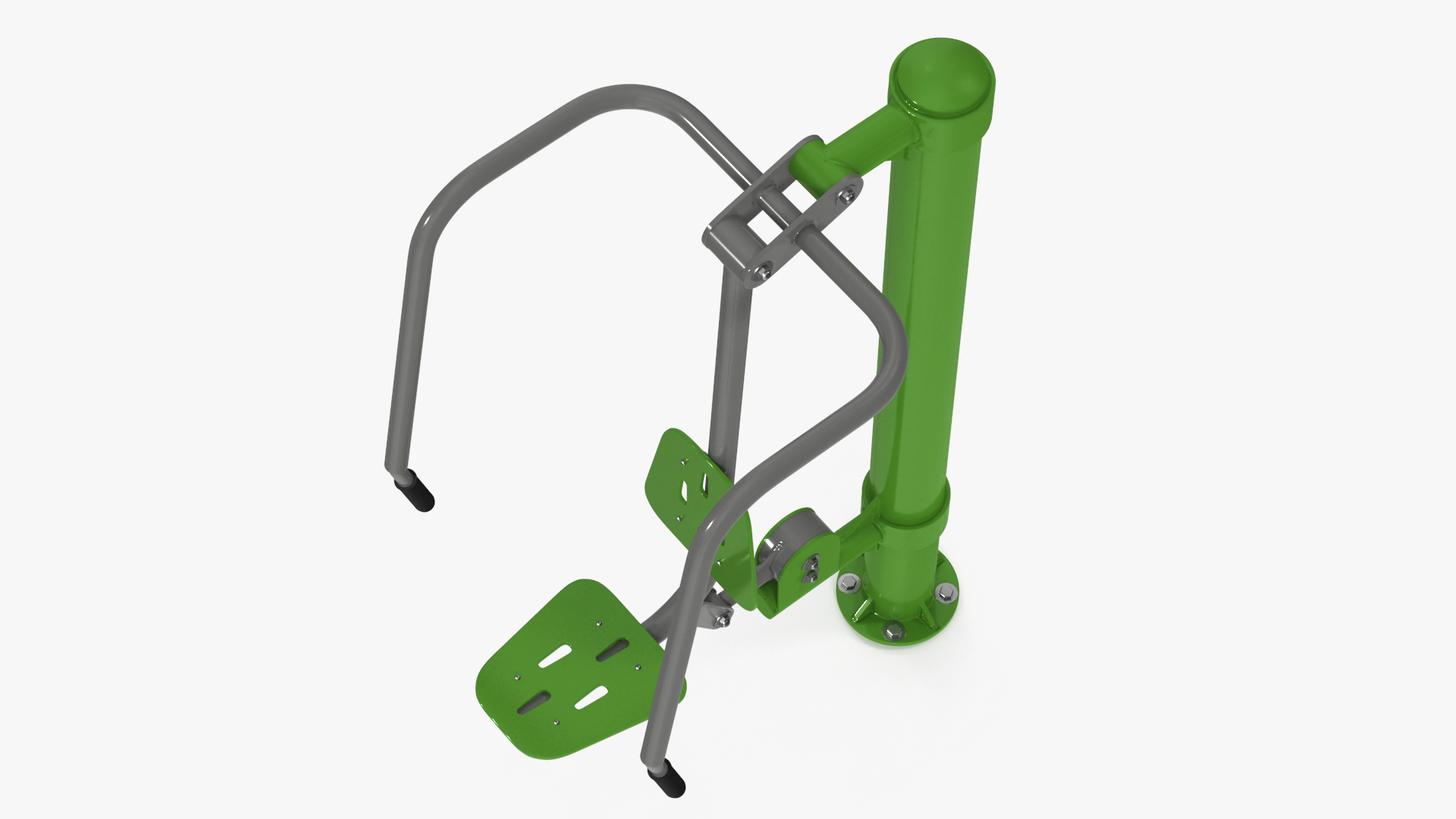 Green Push Chair Outdoor Fitness Equipment 3D
