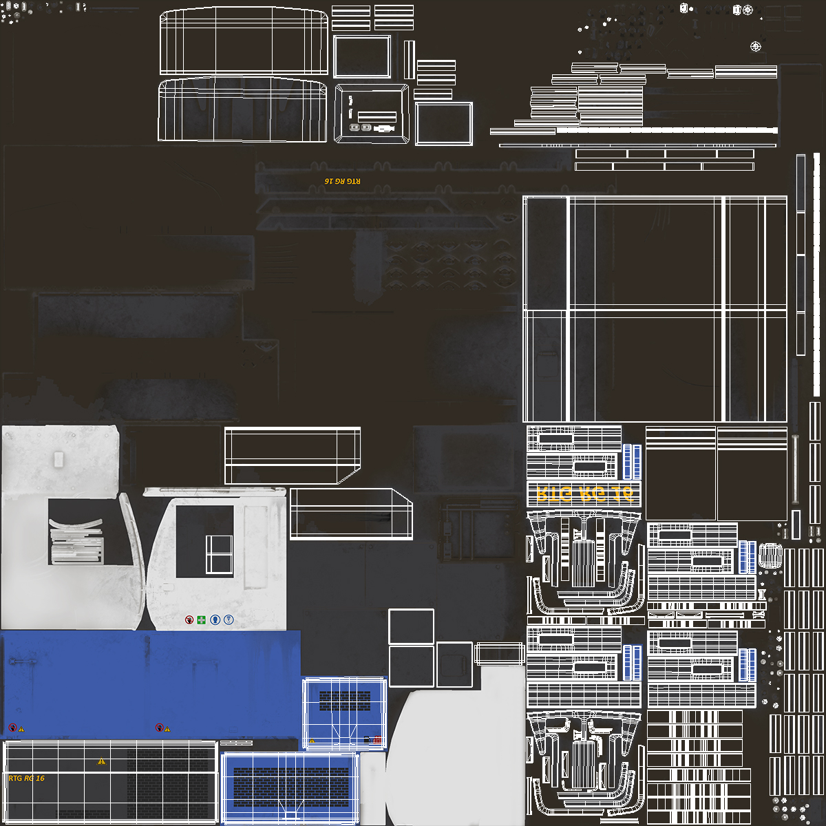 Spiral Drill Generic Working Position 3D