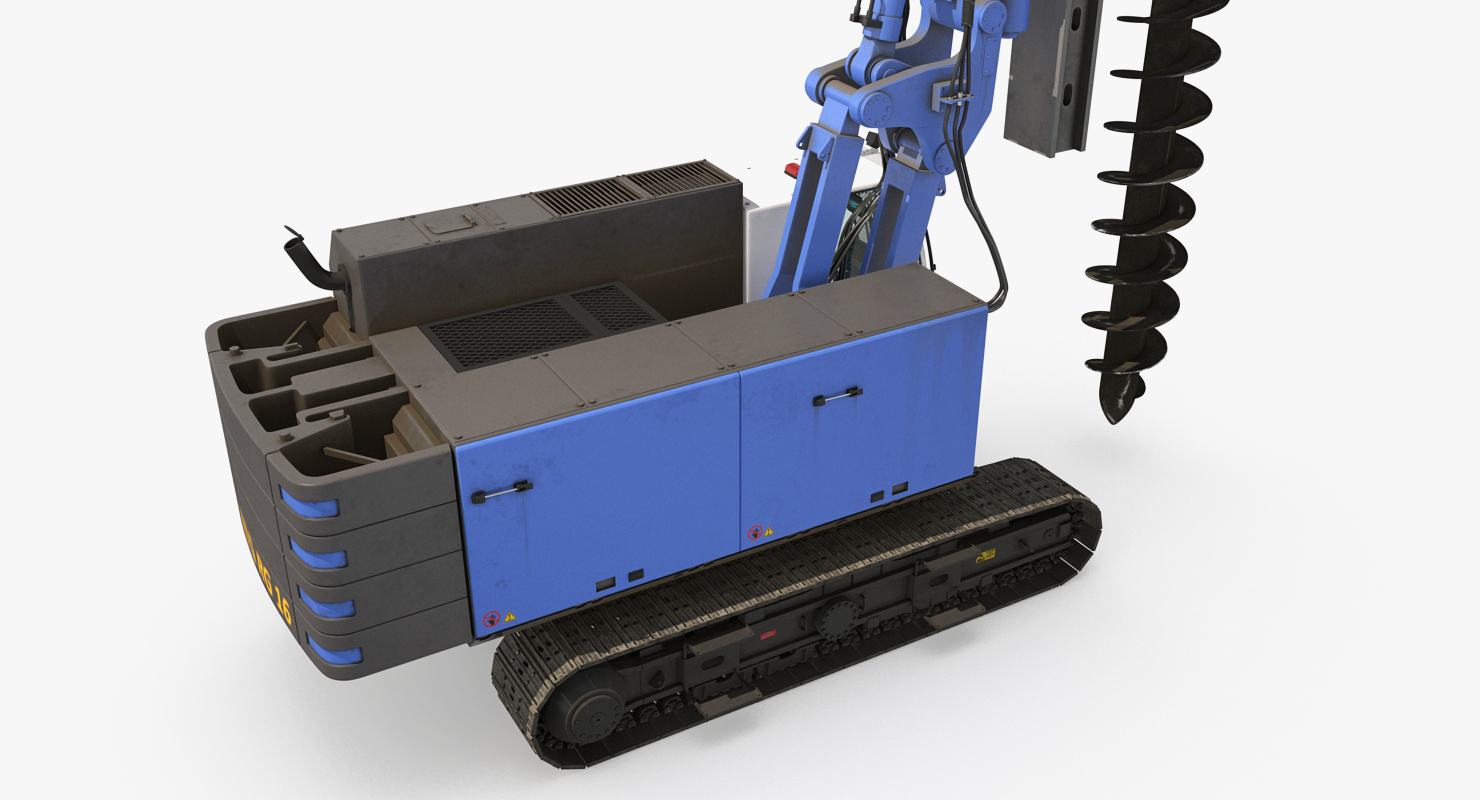 Spiral Drill Generic Working Position 3D
