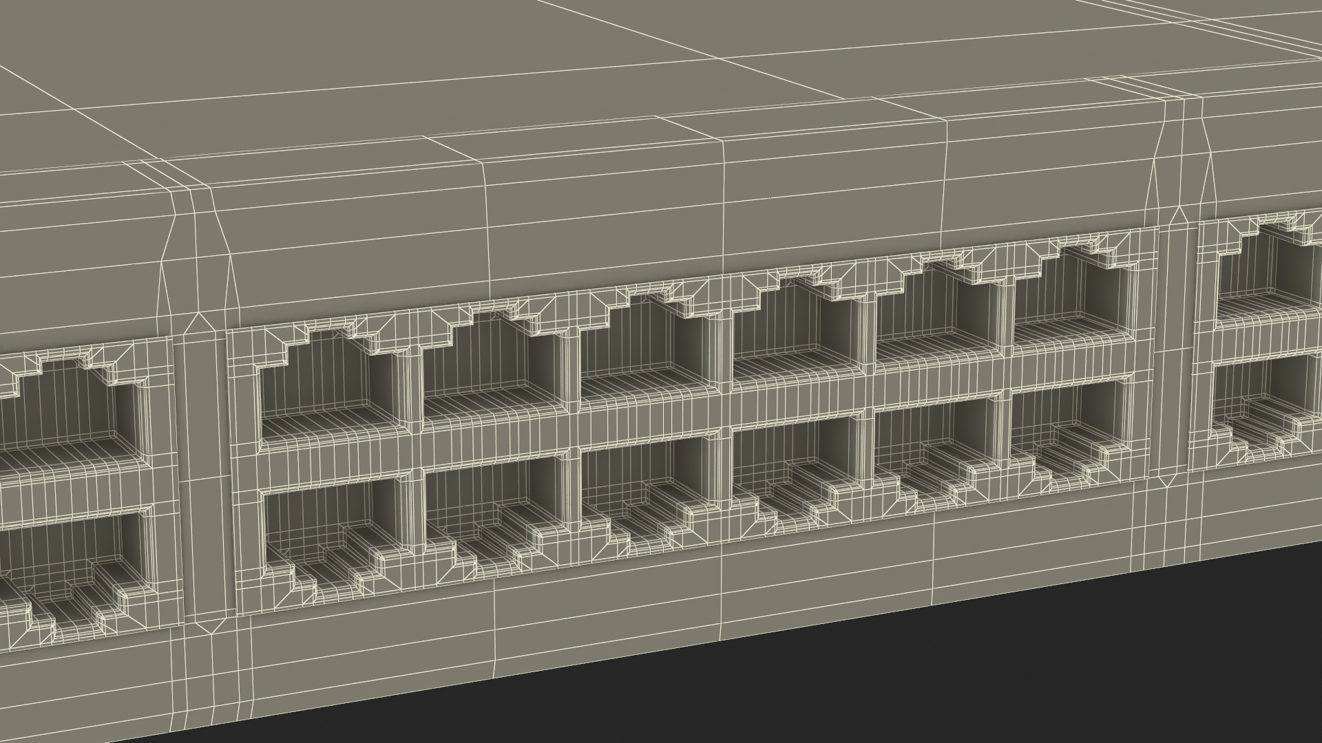 3D Network Switch 48 Ports model