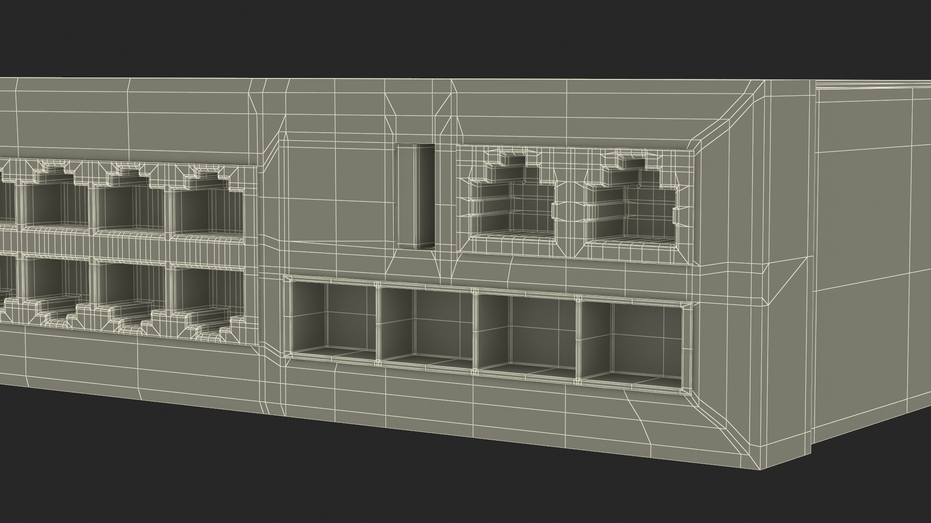 3D Network Switch 48 Ports model