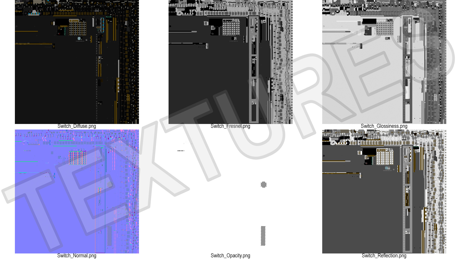 3D Network Switch 48 Ports model