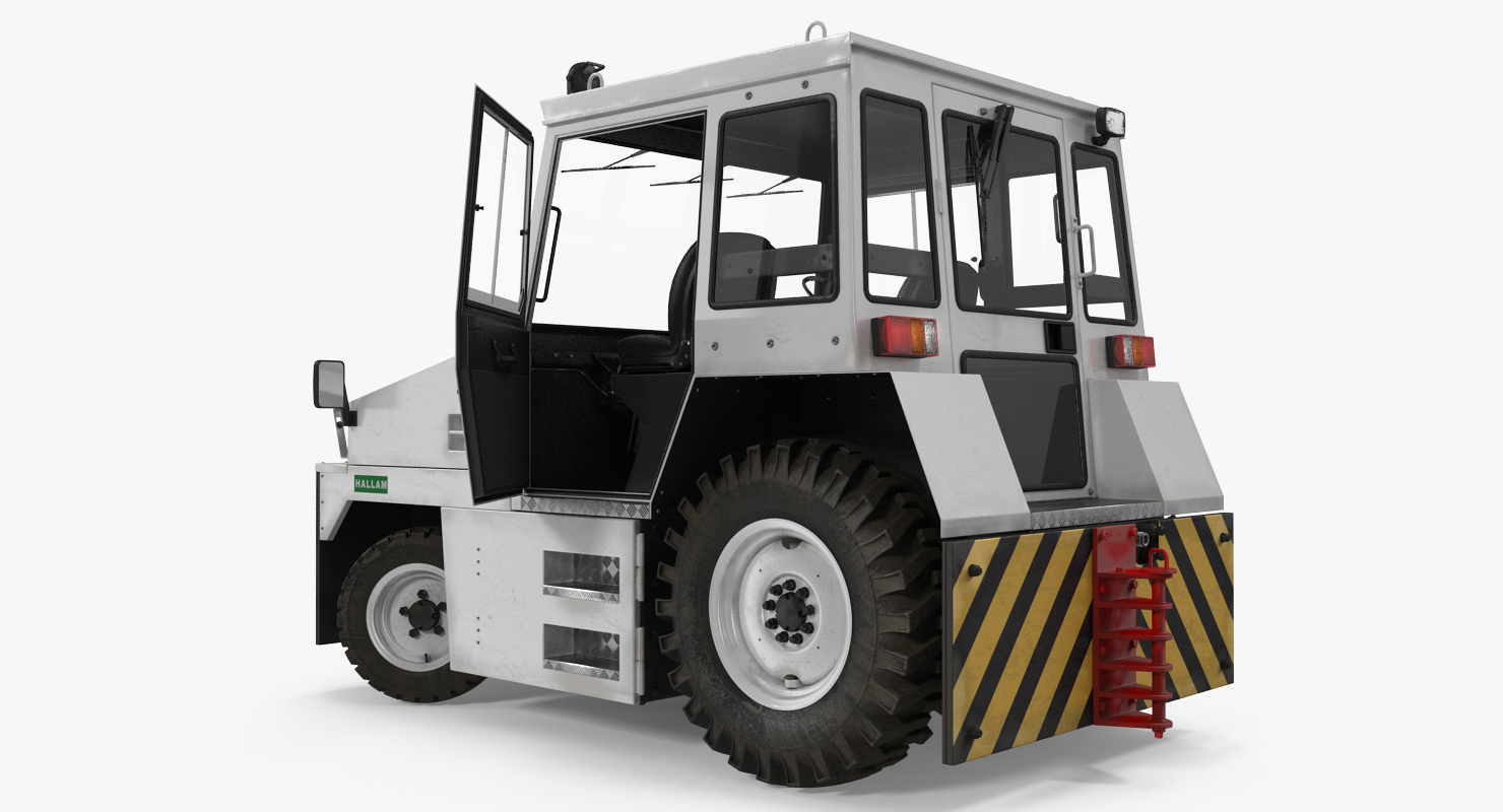 3D model Airport Tug Hallam HE50 Rigged