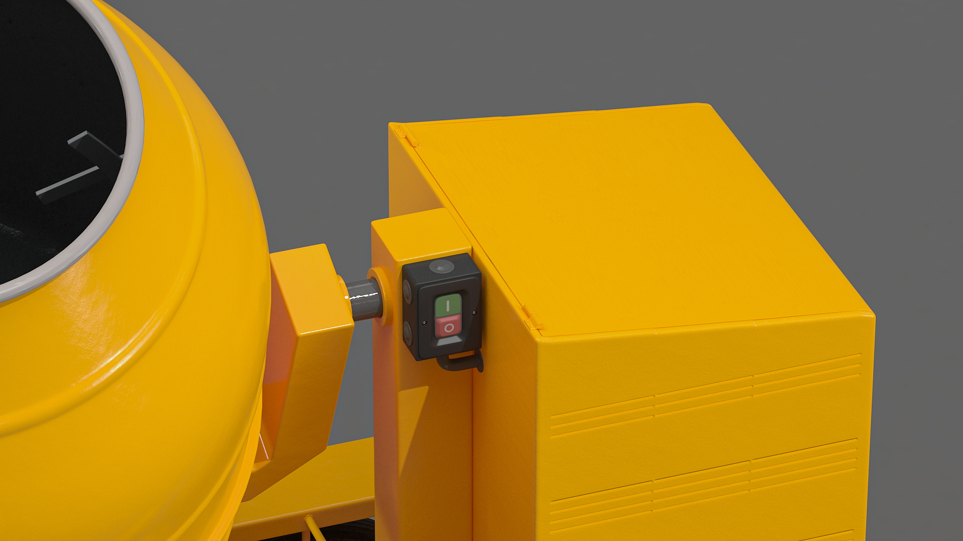 Electric Portable Cement Mixing Machine 3D model