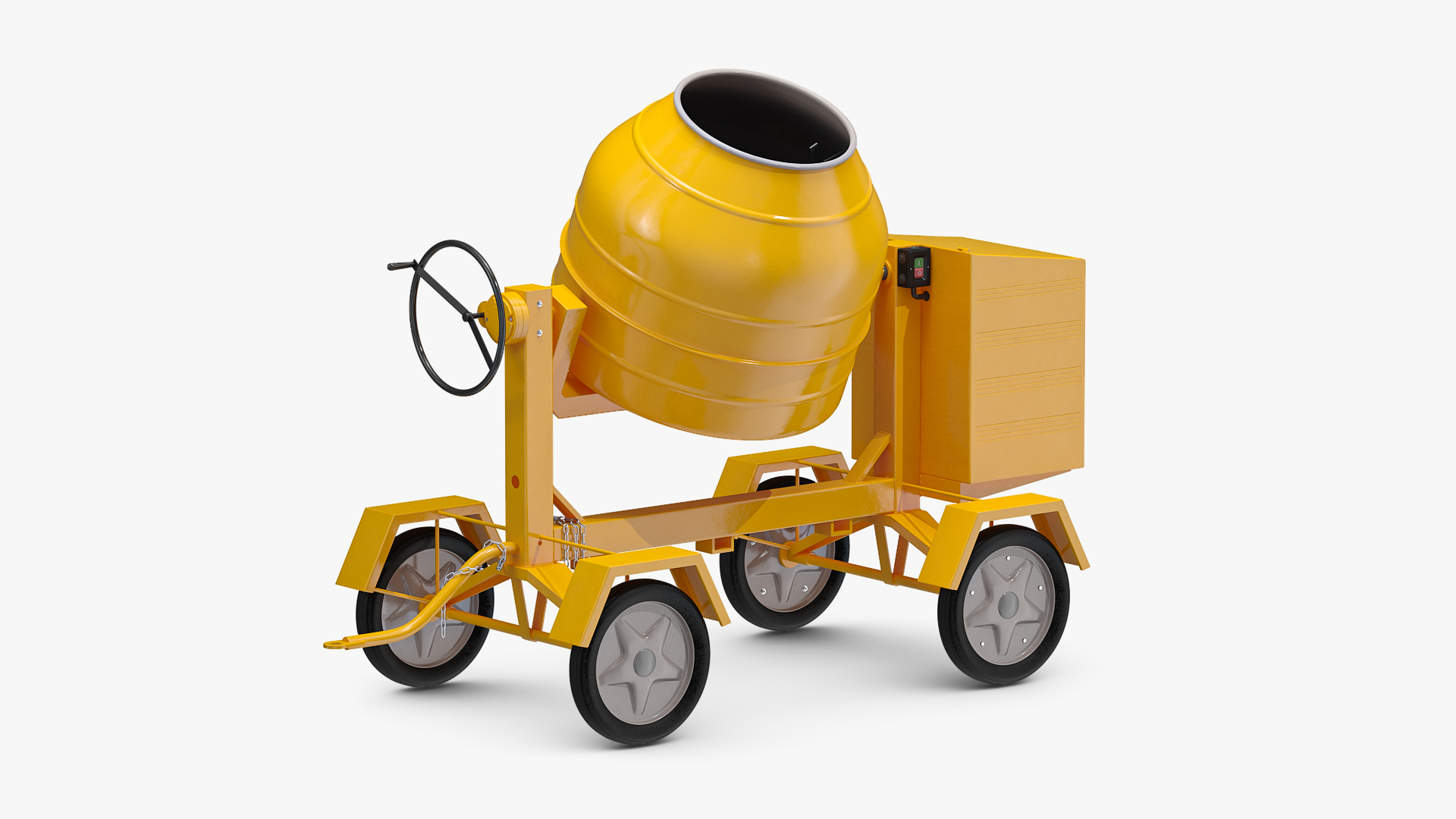 Electric Portable Cement Mixing Machine 3D model