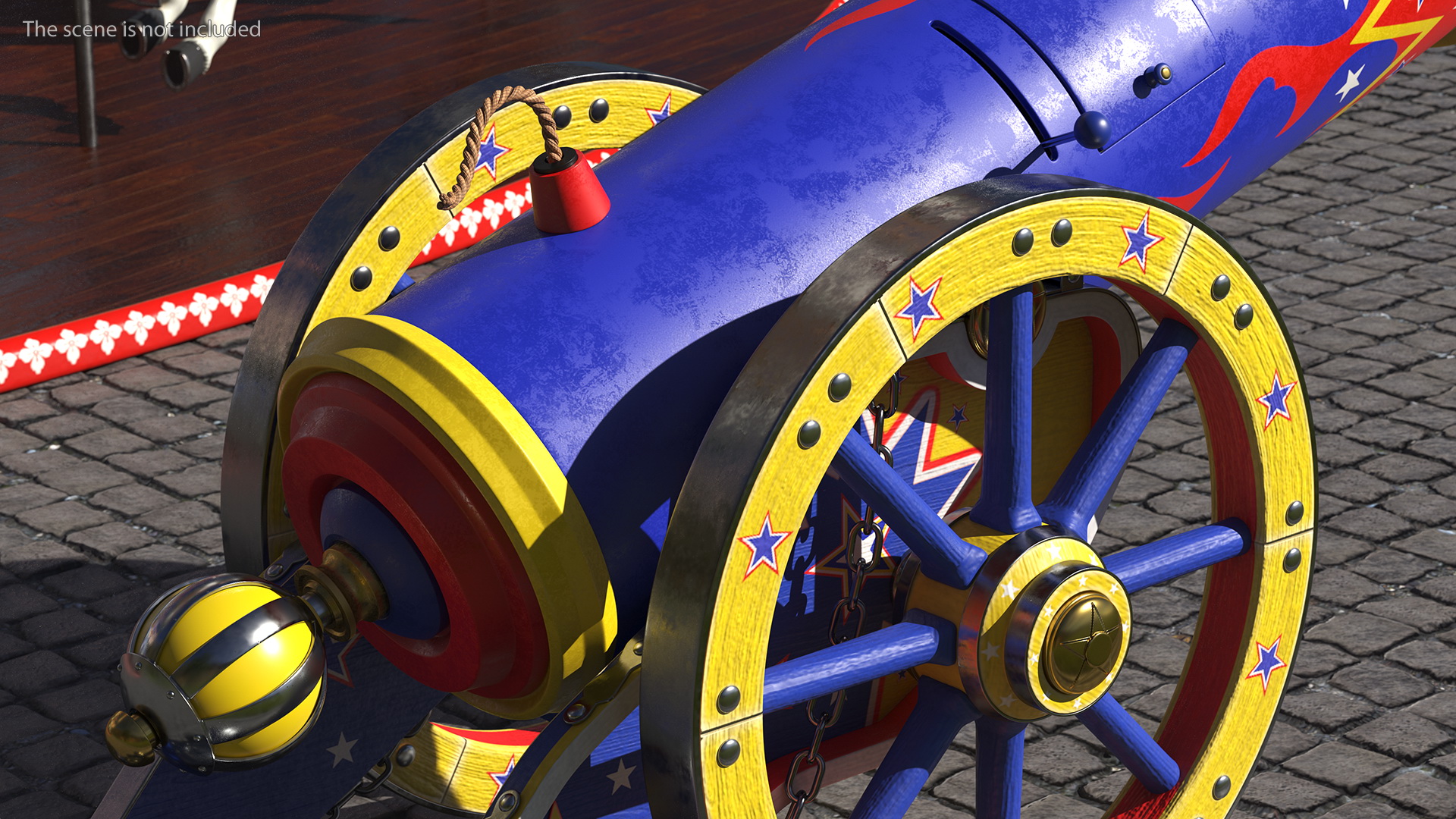 3D Vintage Circus Cannon