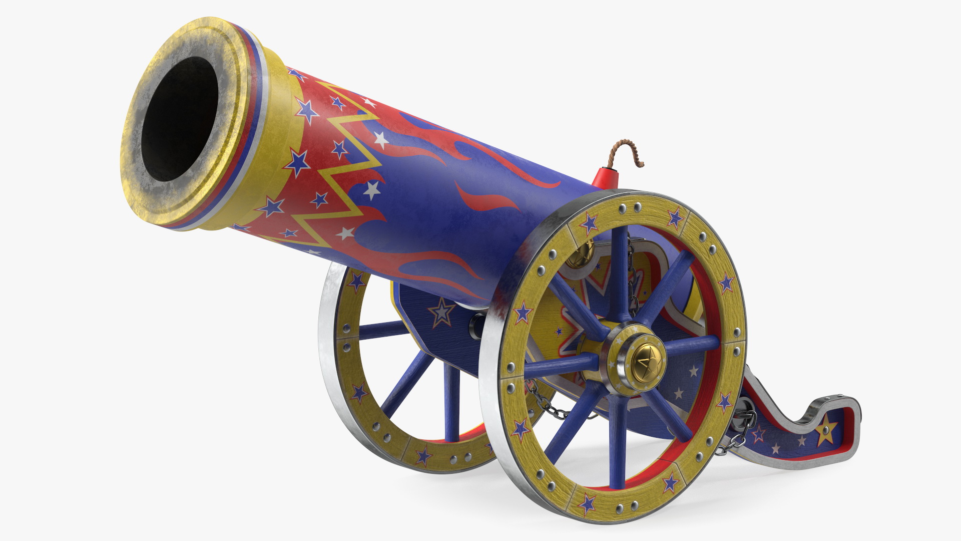 3D Vintage Circus Cannon