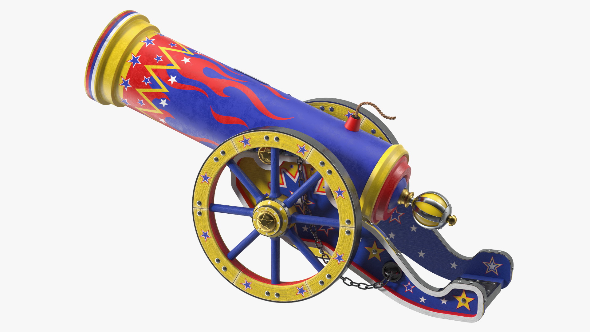 3D Vintage Circus Cannon
