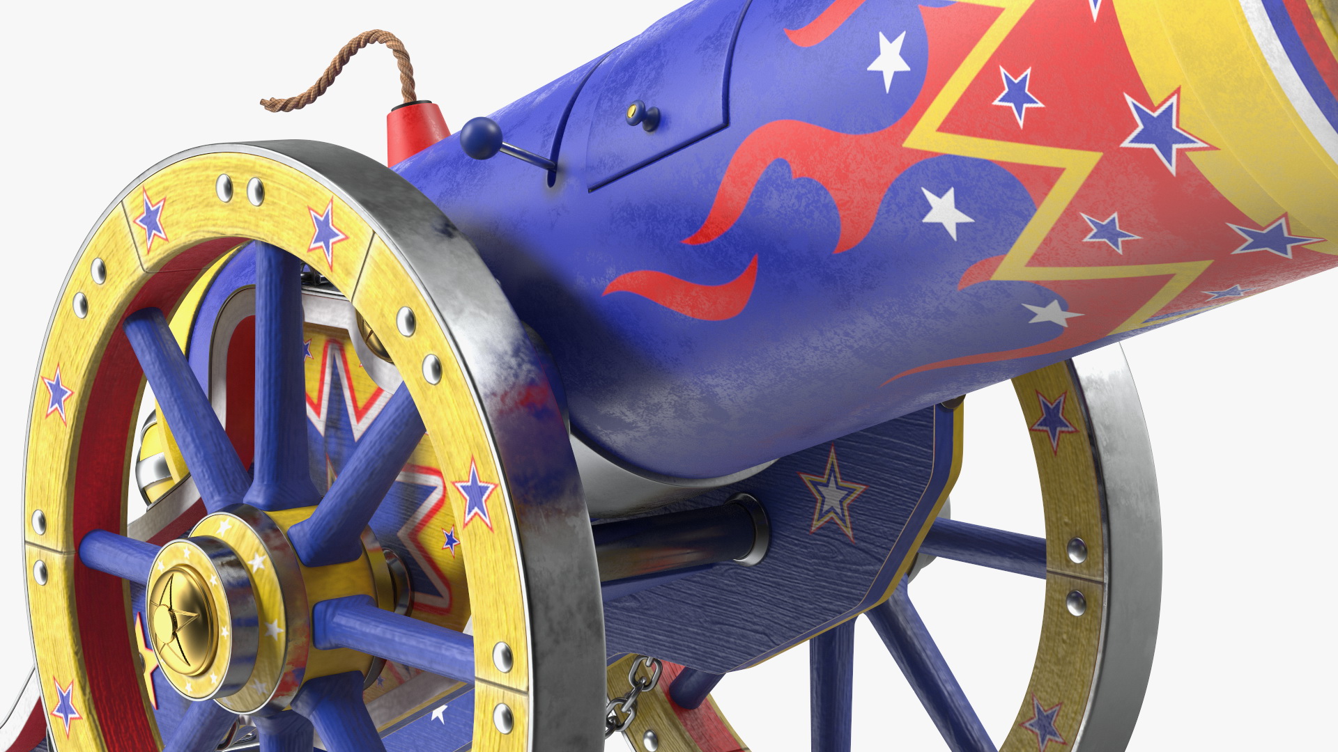3D Vintage Circus Cannon