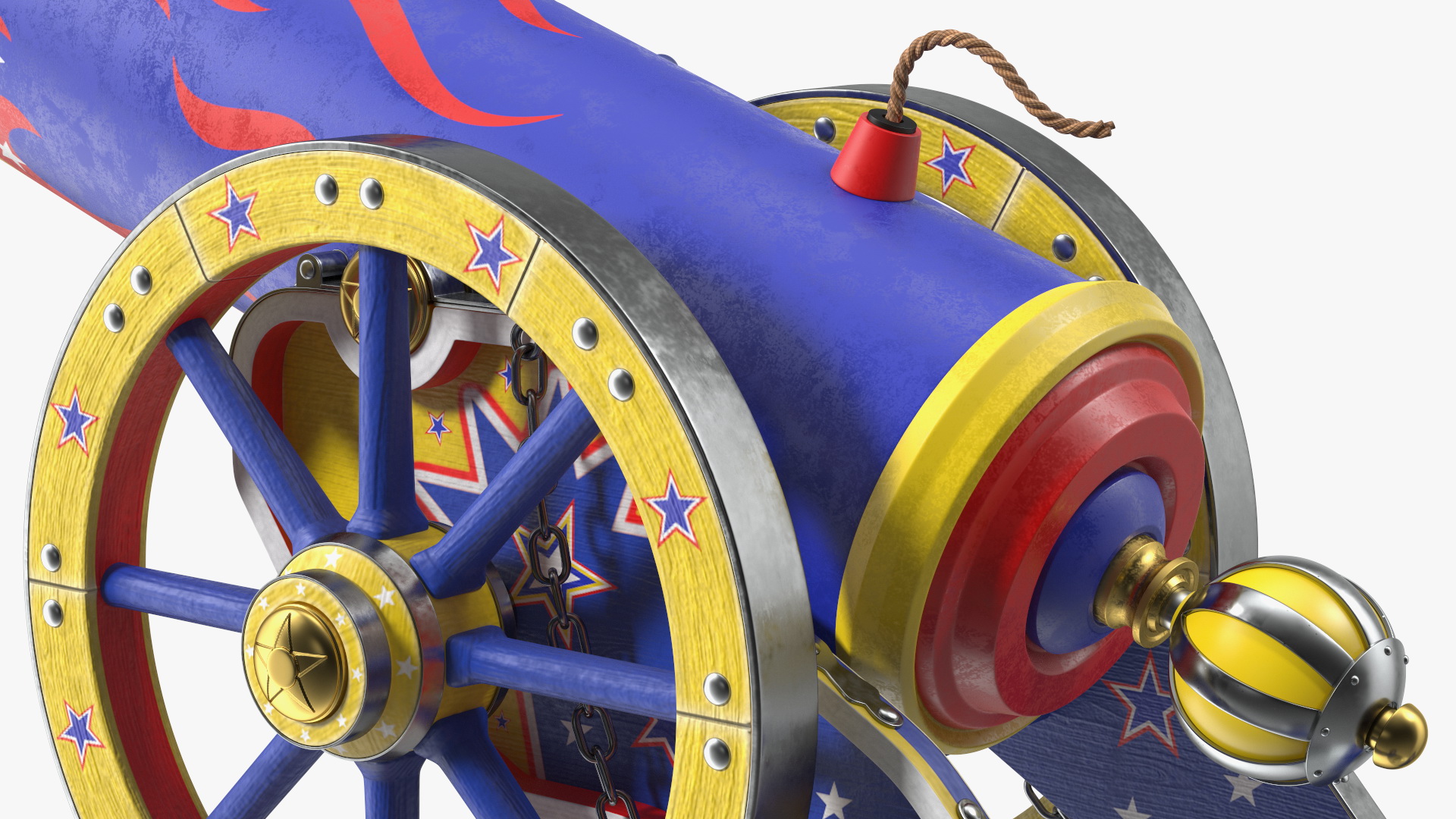 3D Vintage Circus Cannon