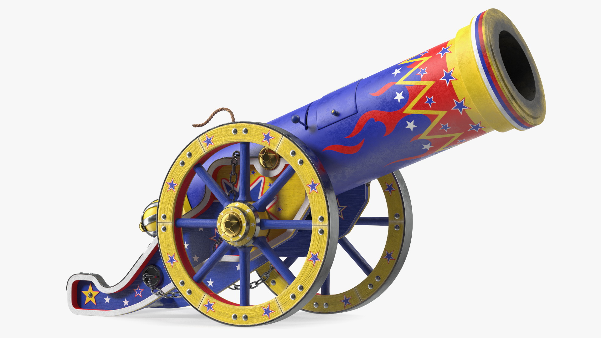 3D Vintage Circus Cannon