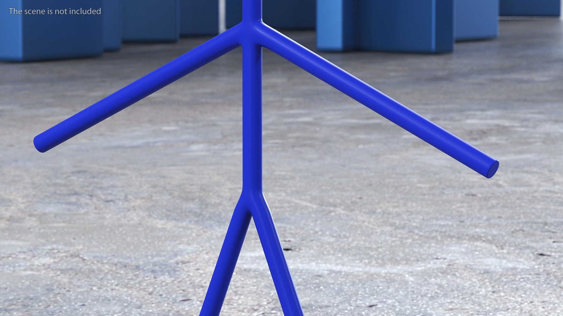 3D Stick Figure Blue Rigged for Maya model