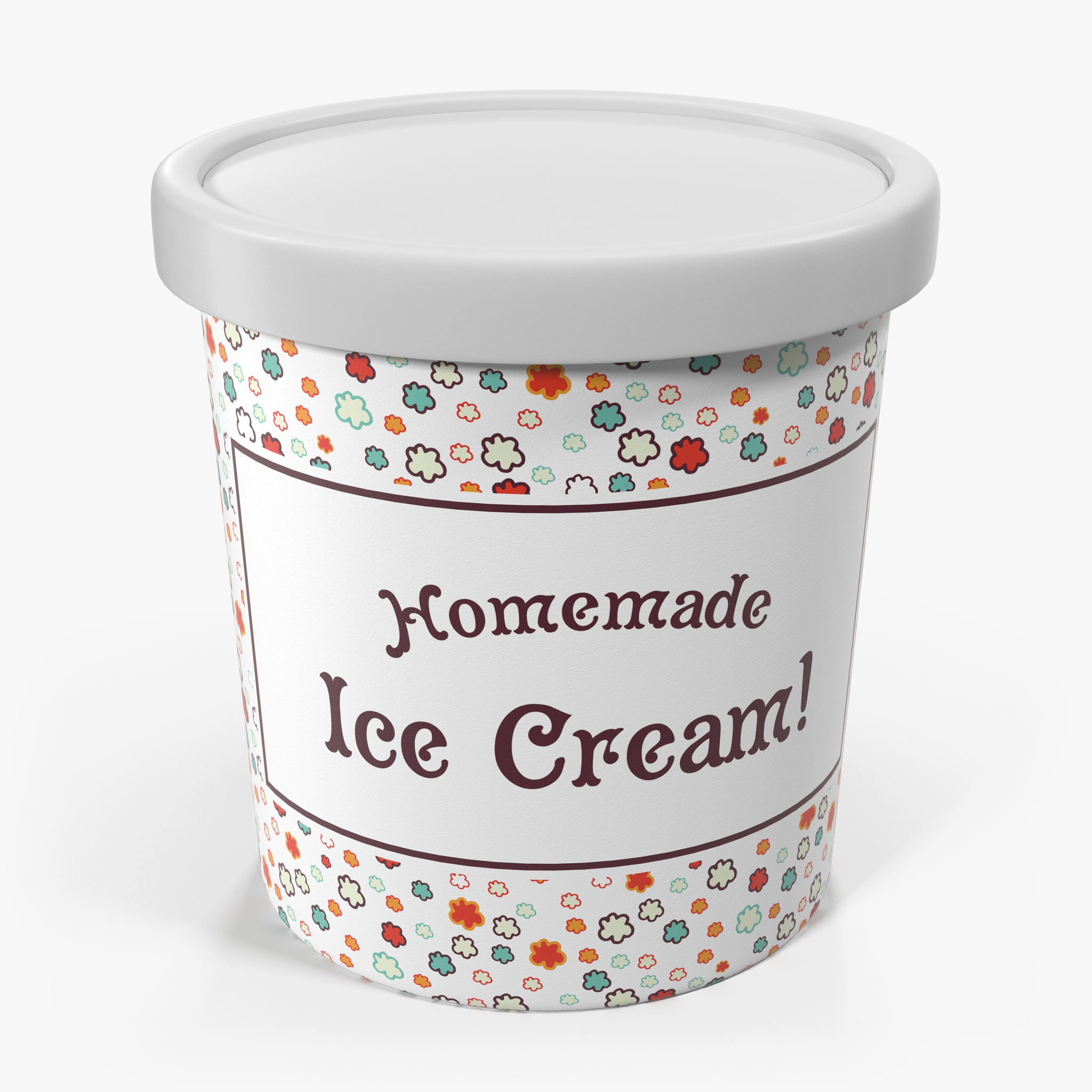 Ice Cream Pint Container, view 3
