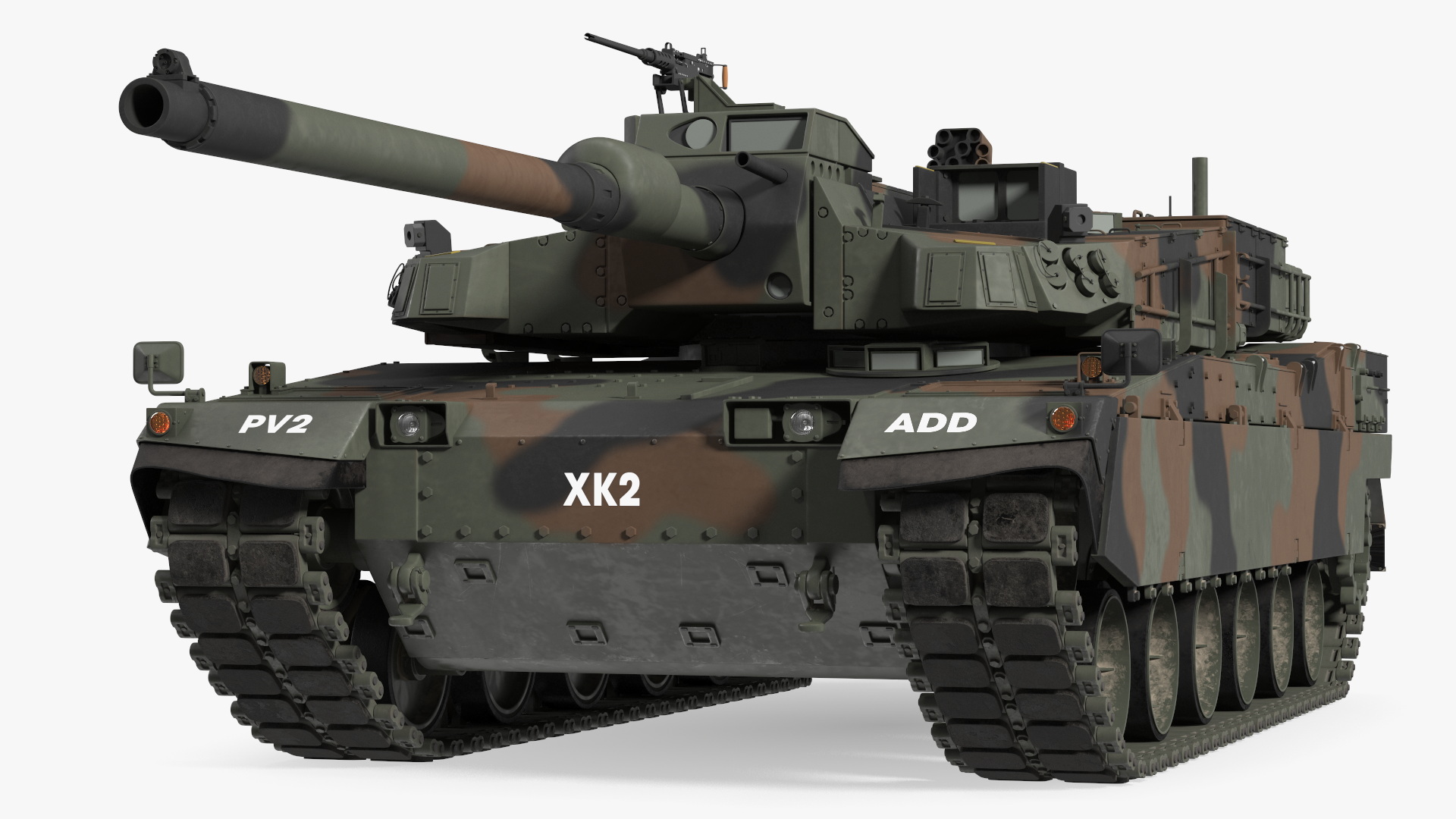 3D Korean K2 Tank Camouflage Color