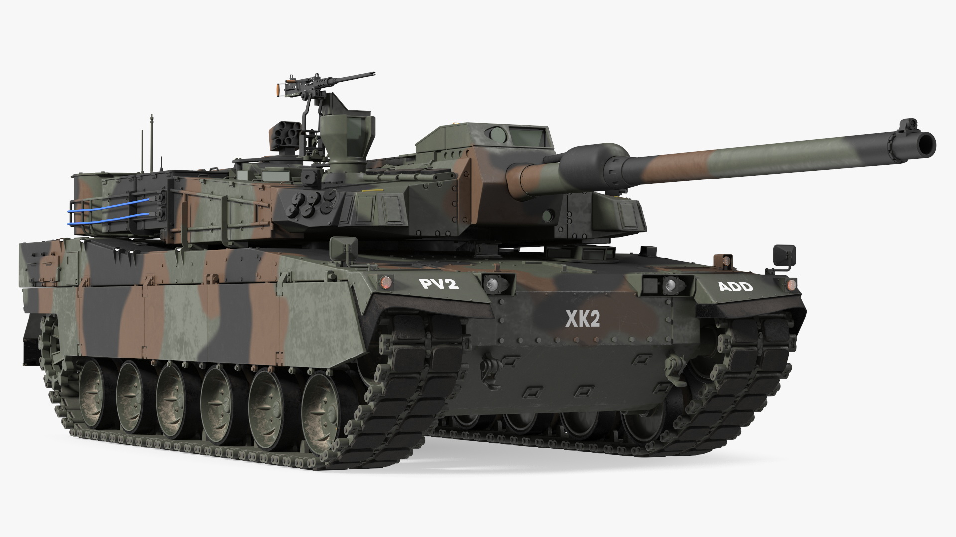 3D Korean K2 Tank Camouflage Color