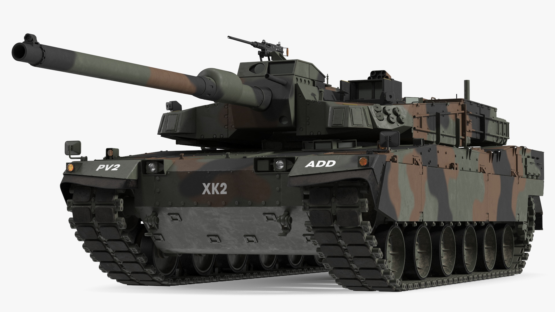 3D Korean K2 Tank Camouflage Color