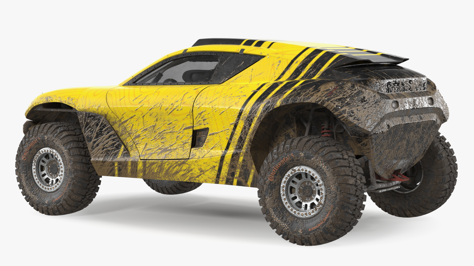 Extreme E Car Racing Electric SUV Dirty 3D model