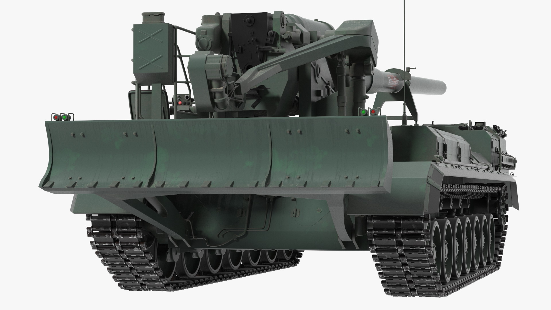 2S7 Pion Self Propelled Heavy Artillery Clean Rigged 3D