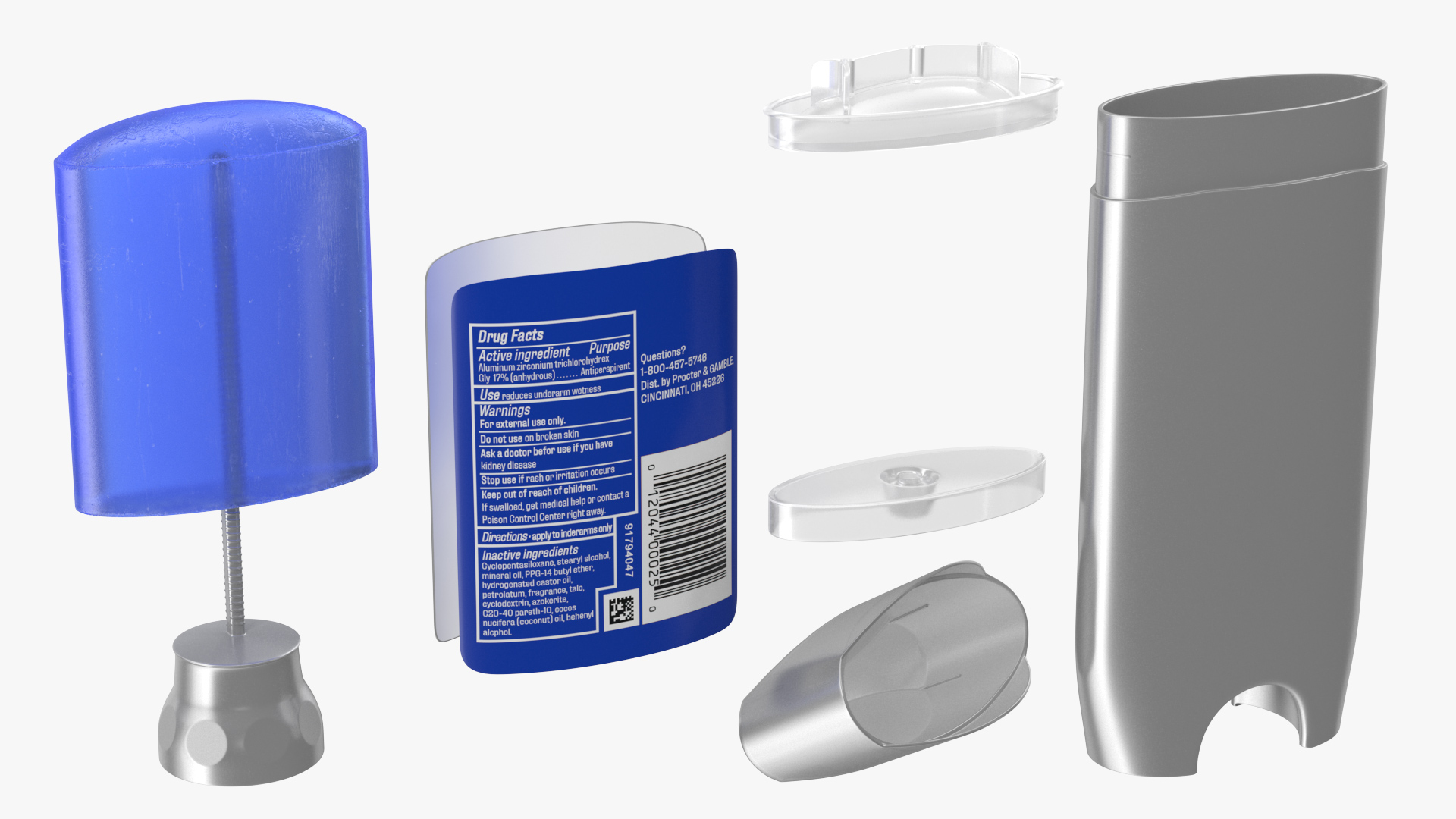 3D Solid Antiperspirant Deodorant Stick