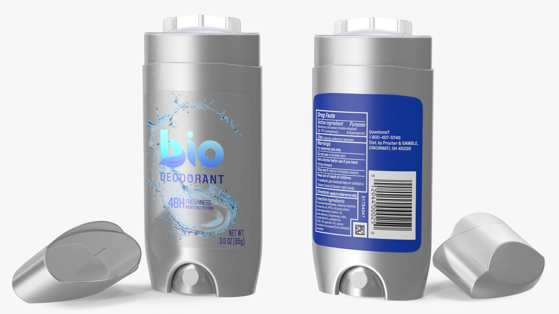 3D Solid Antiperspirant Deodorant Stick