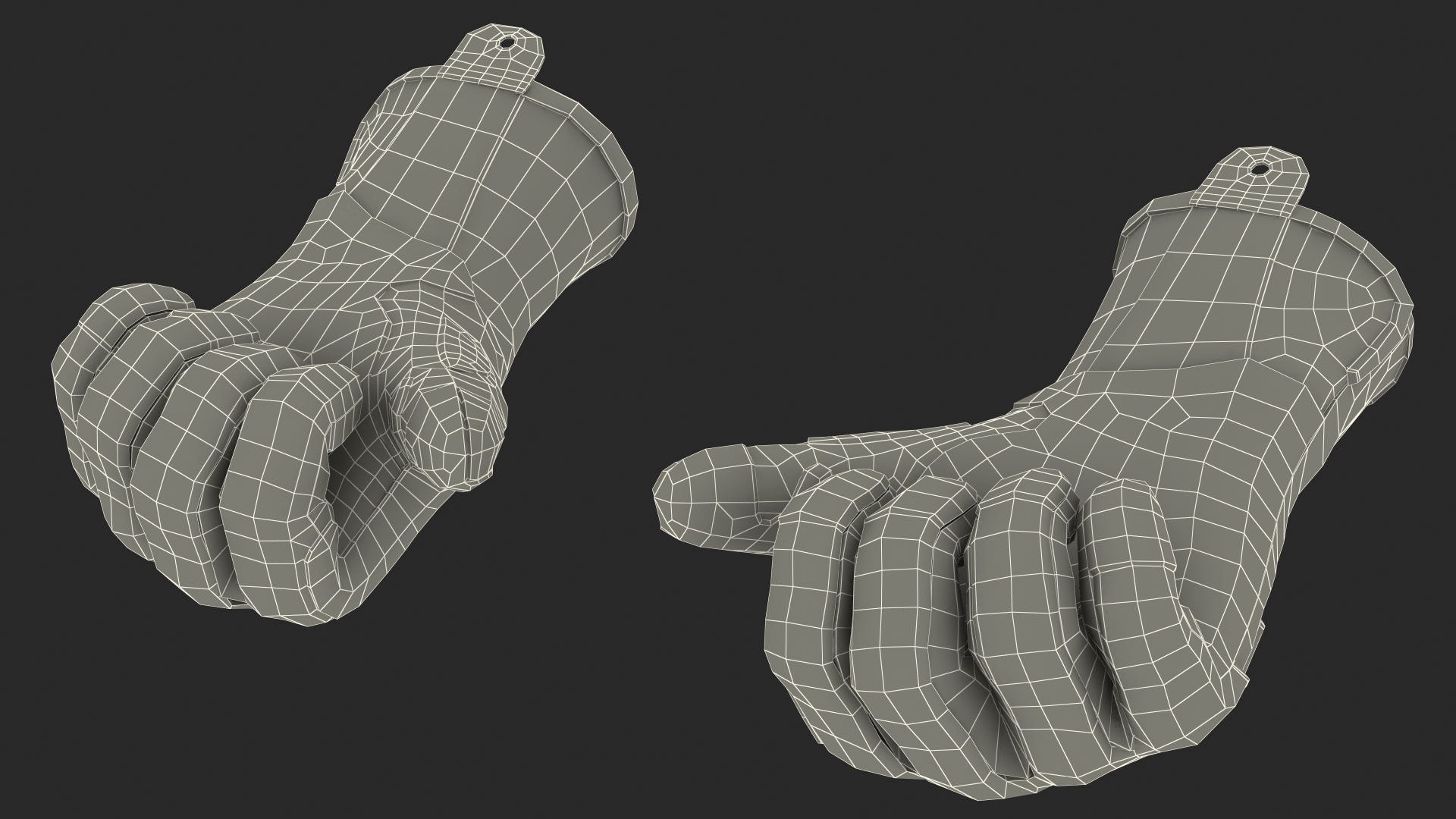 3D Heavy Duty Safety Gloves Rigged