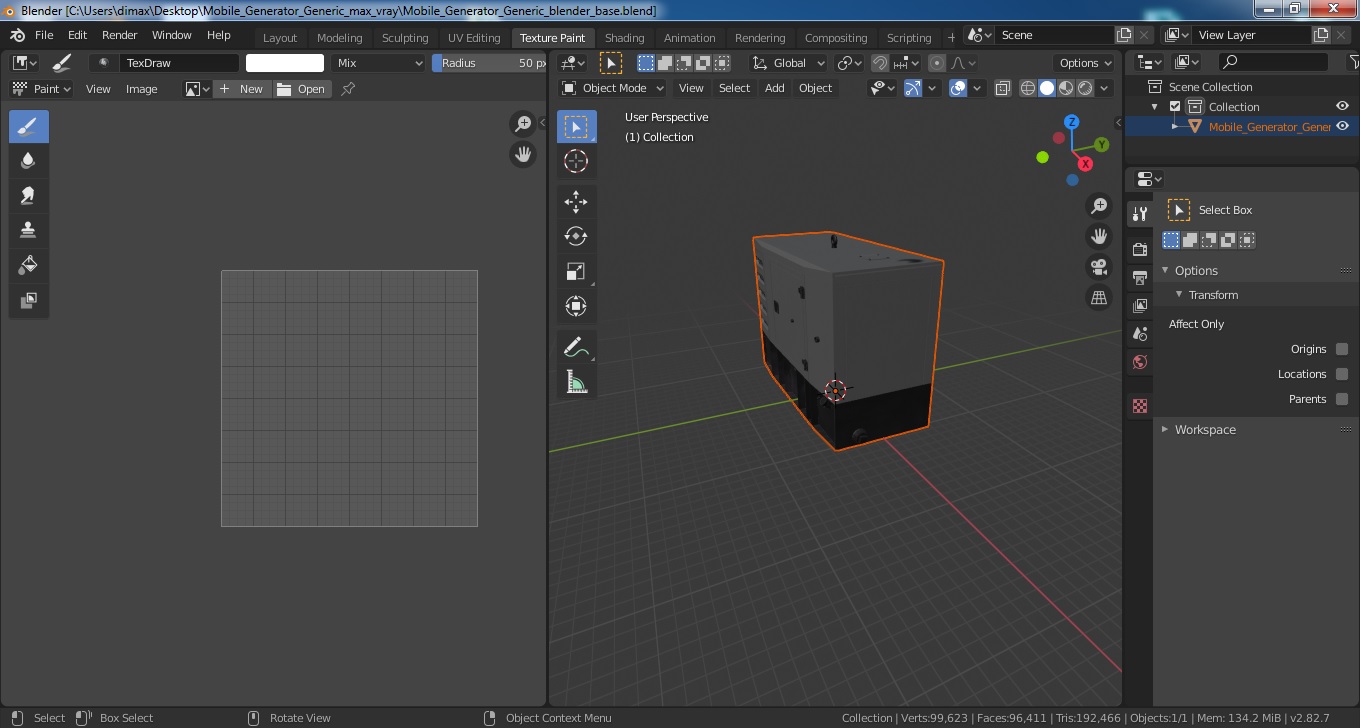 Mobile Generator Generic 3D model