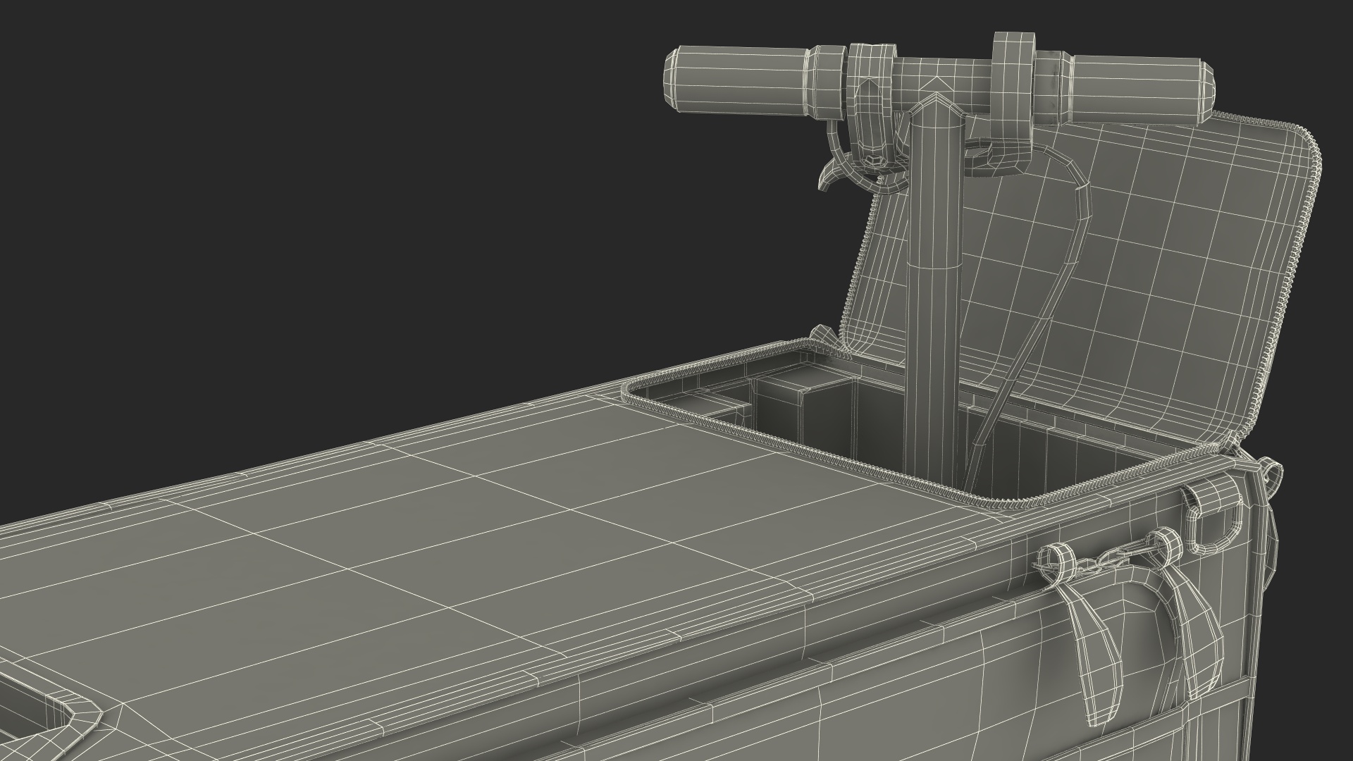 3D Motorized Suitcase Modobag Rigged model