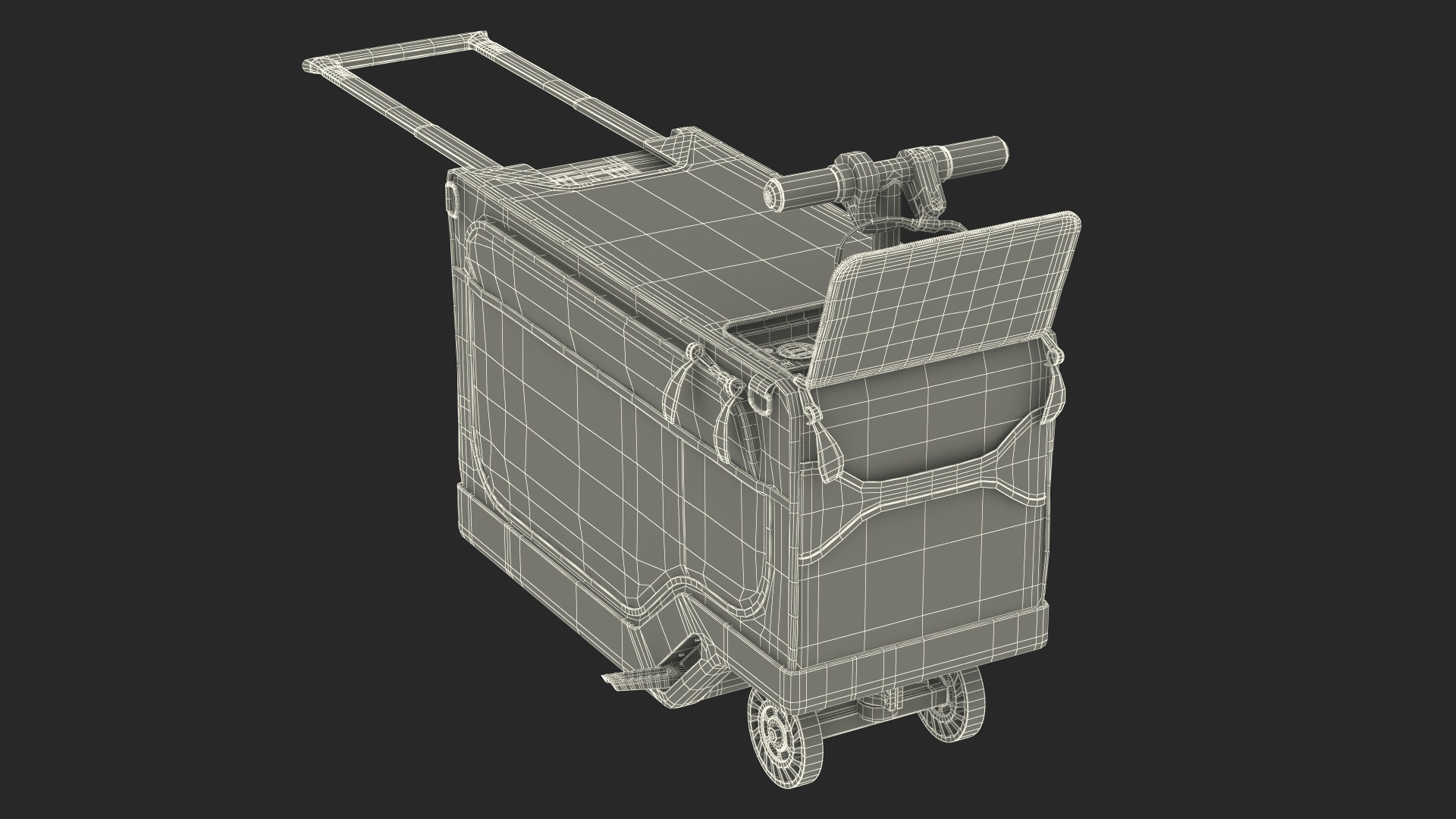 3D Motorized Suitcase Modobag Rigged model