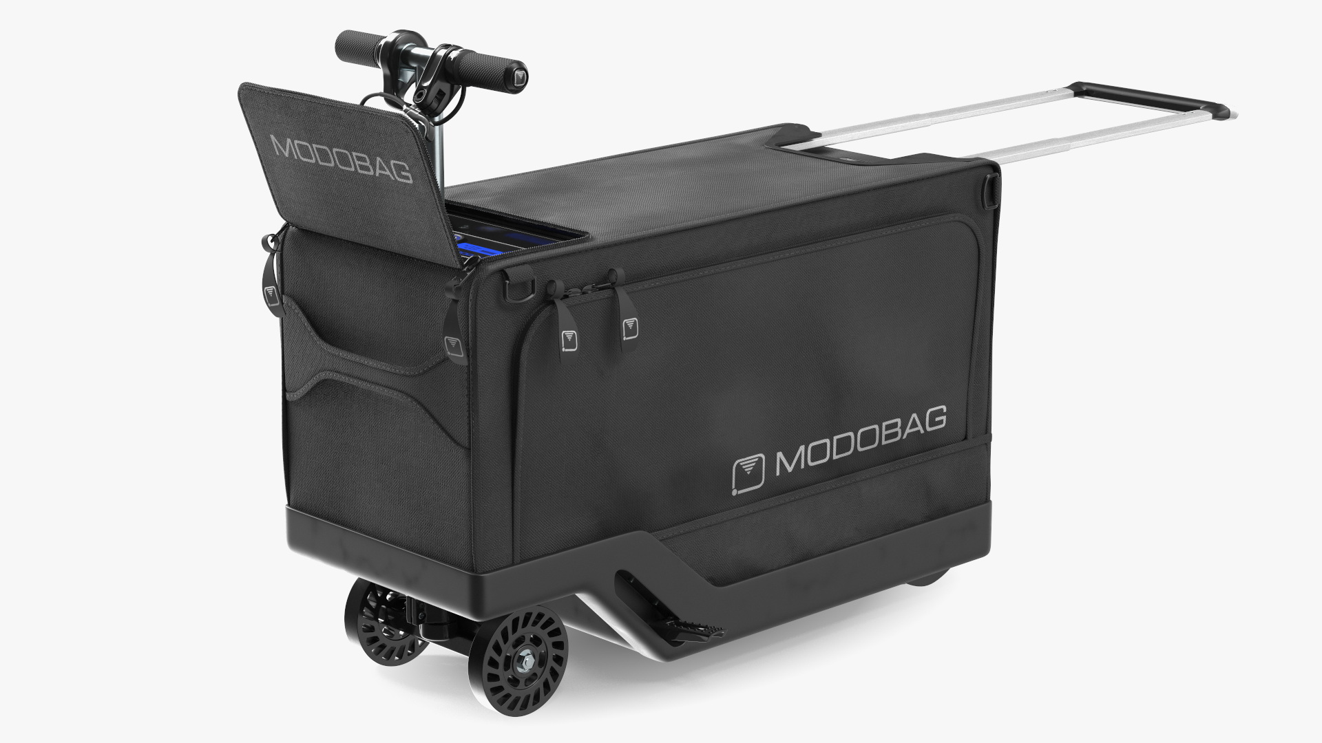 3D Motorized Suitcase Modobag Rigged model