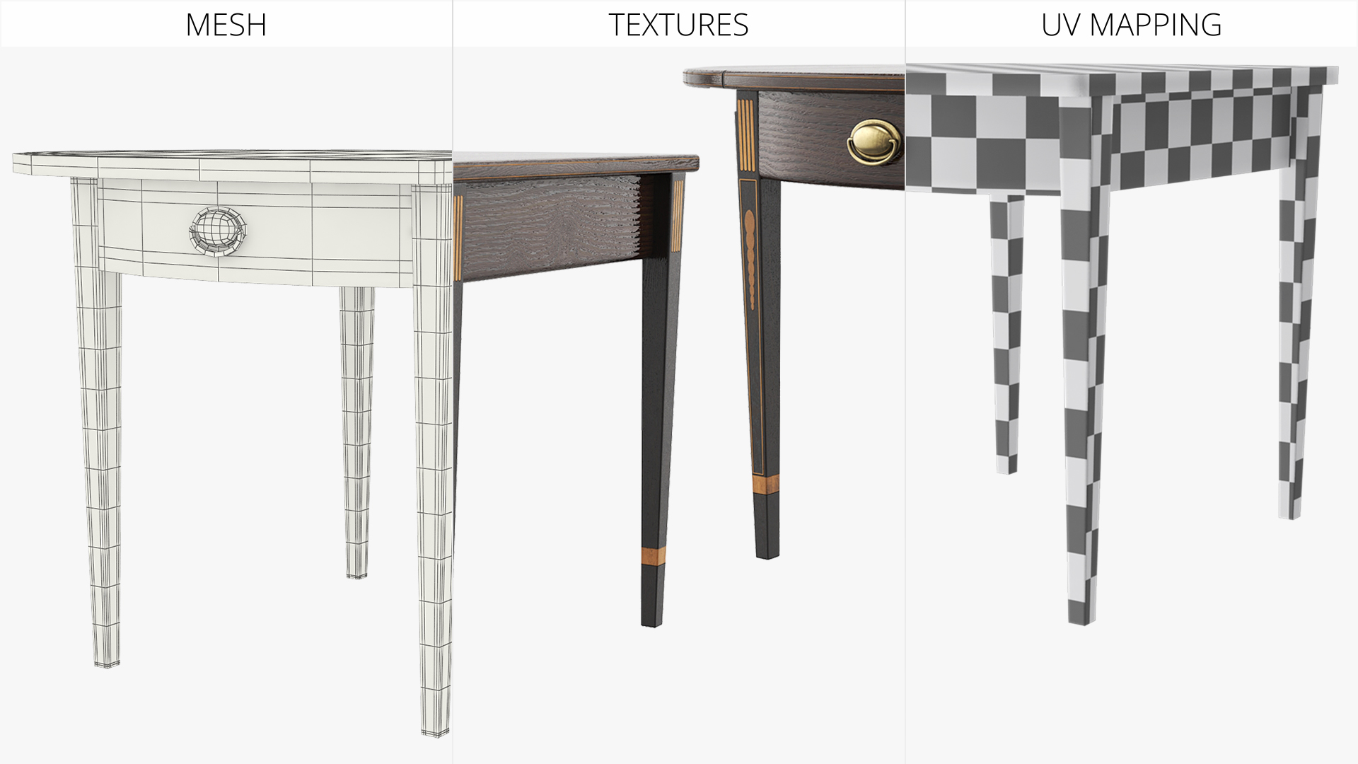 Oval Office Demi Lune Table Brown - view 6