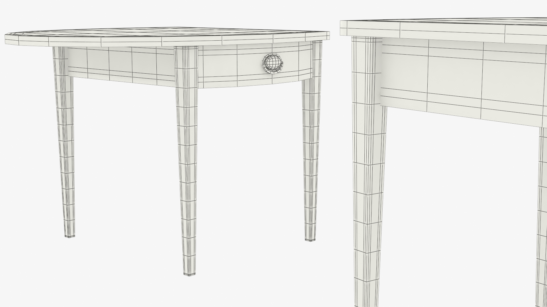 Oval Office Demi Lune Table Brown - view 8